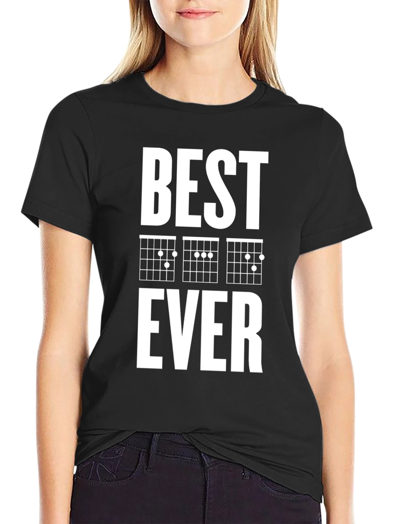 Best Guitar Chords Ever T-Shirt - Black