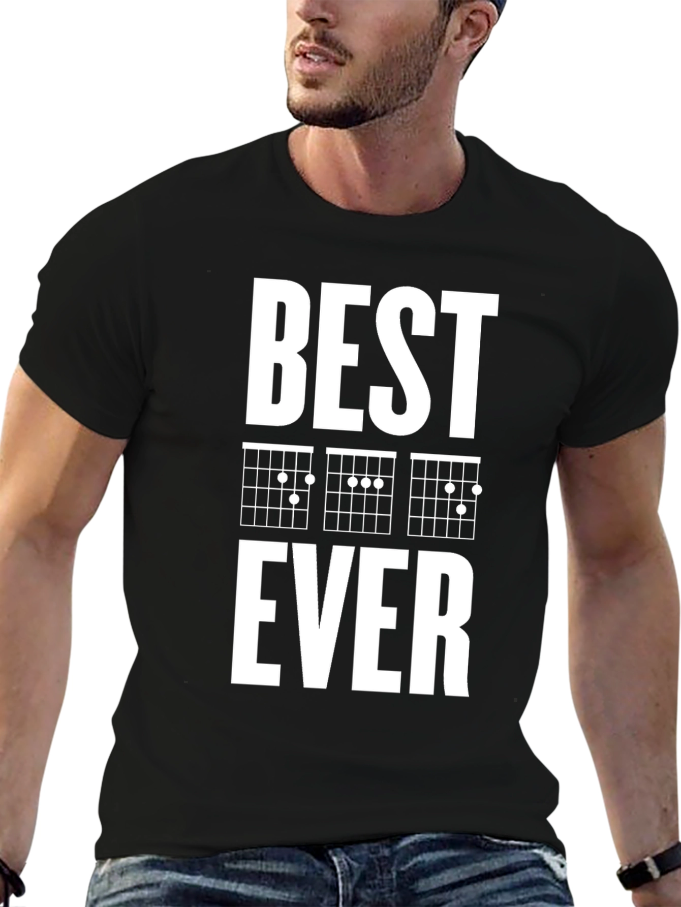 Best Guitar Chords Ever T-Shirt - Black