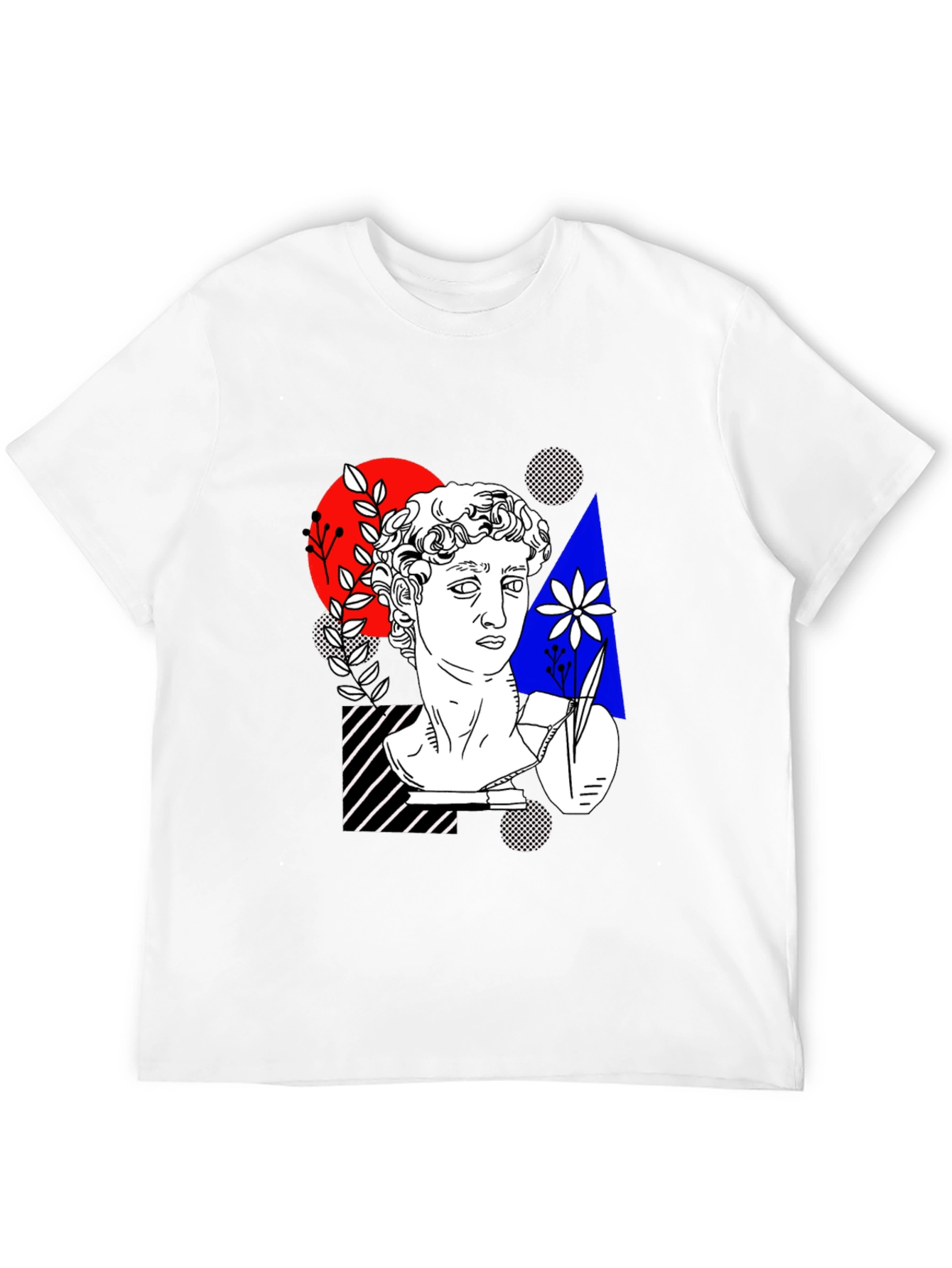 Abstract Art Tee - Statue Head Print