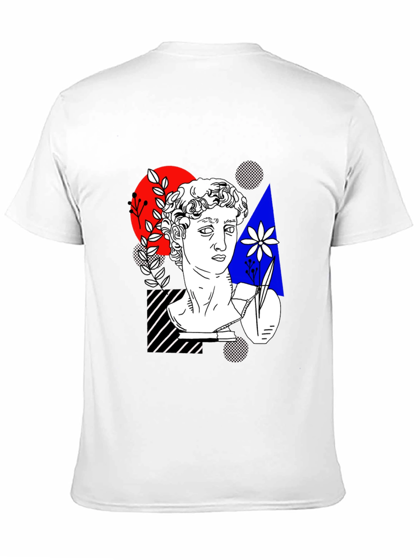 Abstract Art Tee - Statue Head Print