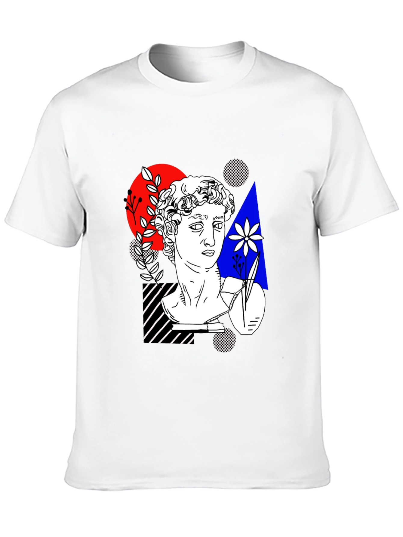 Abstract Art Tee - Statue Head Print