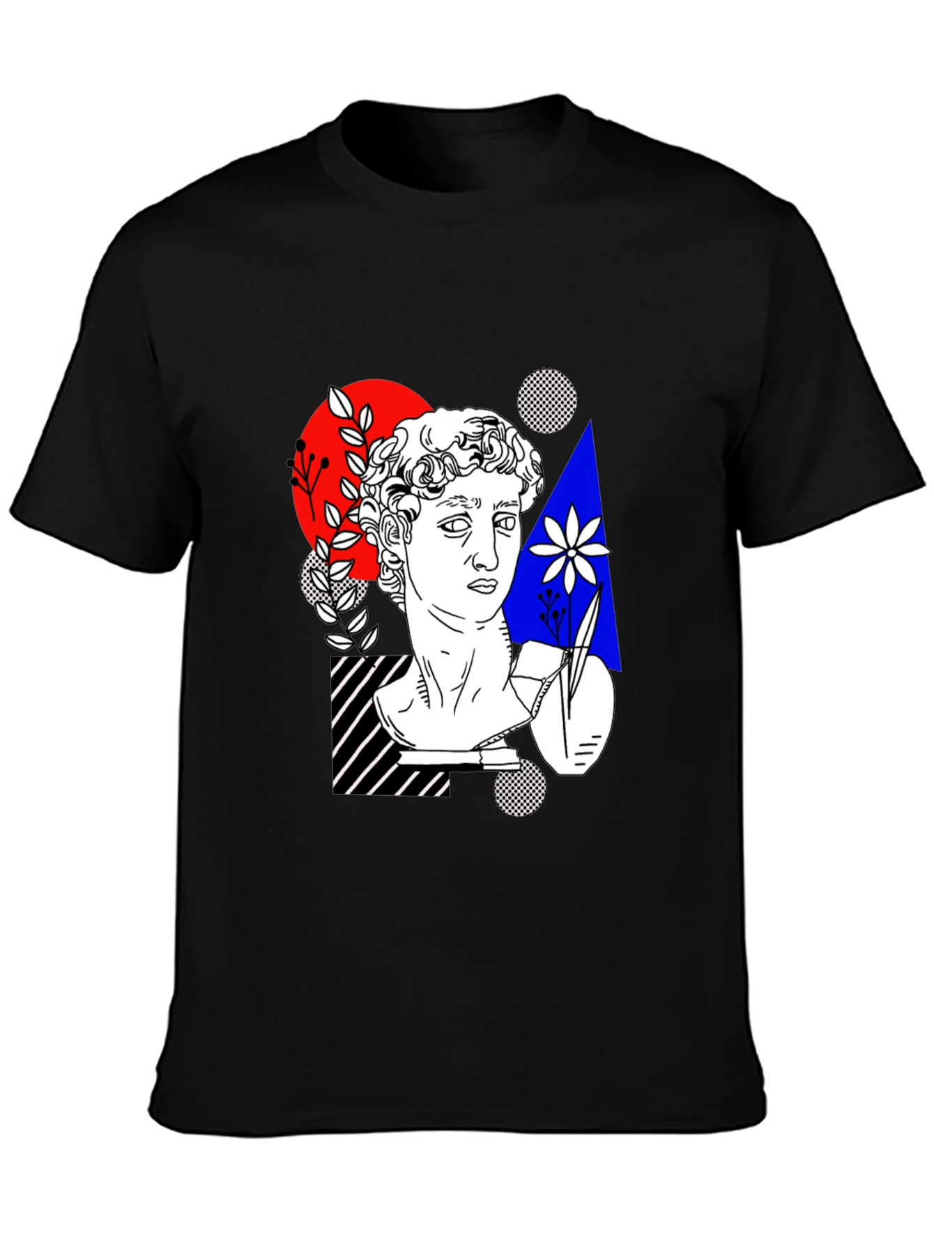 Abstract Art Tee - Statue Head Print