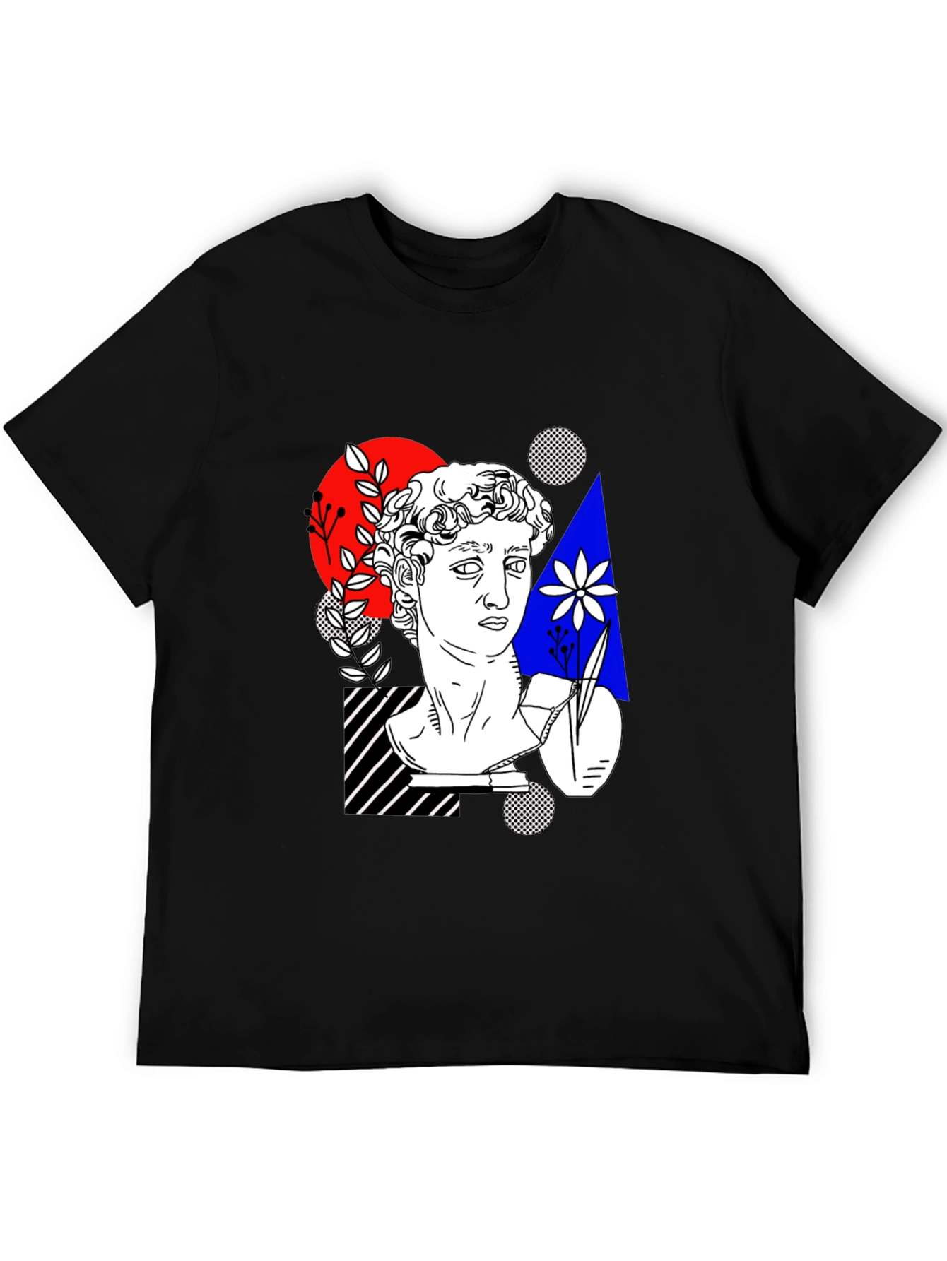 Abstract Art Tee - Statue Head Print