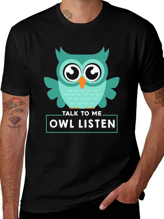 Talk To Me Owl Listen Graphic Tee
