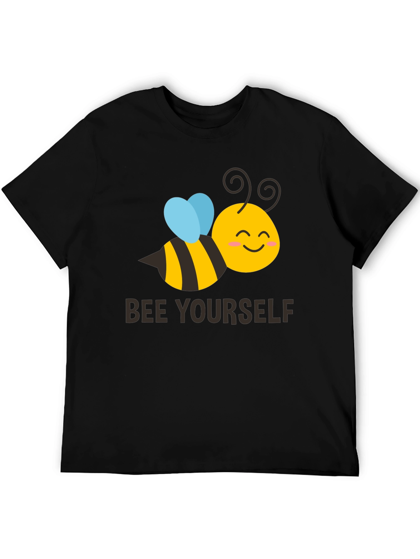 Bee Yourself Graphic T-Shirt - Black Crew Neck