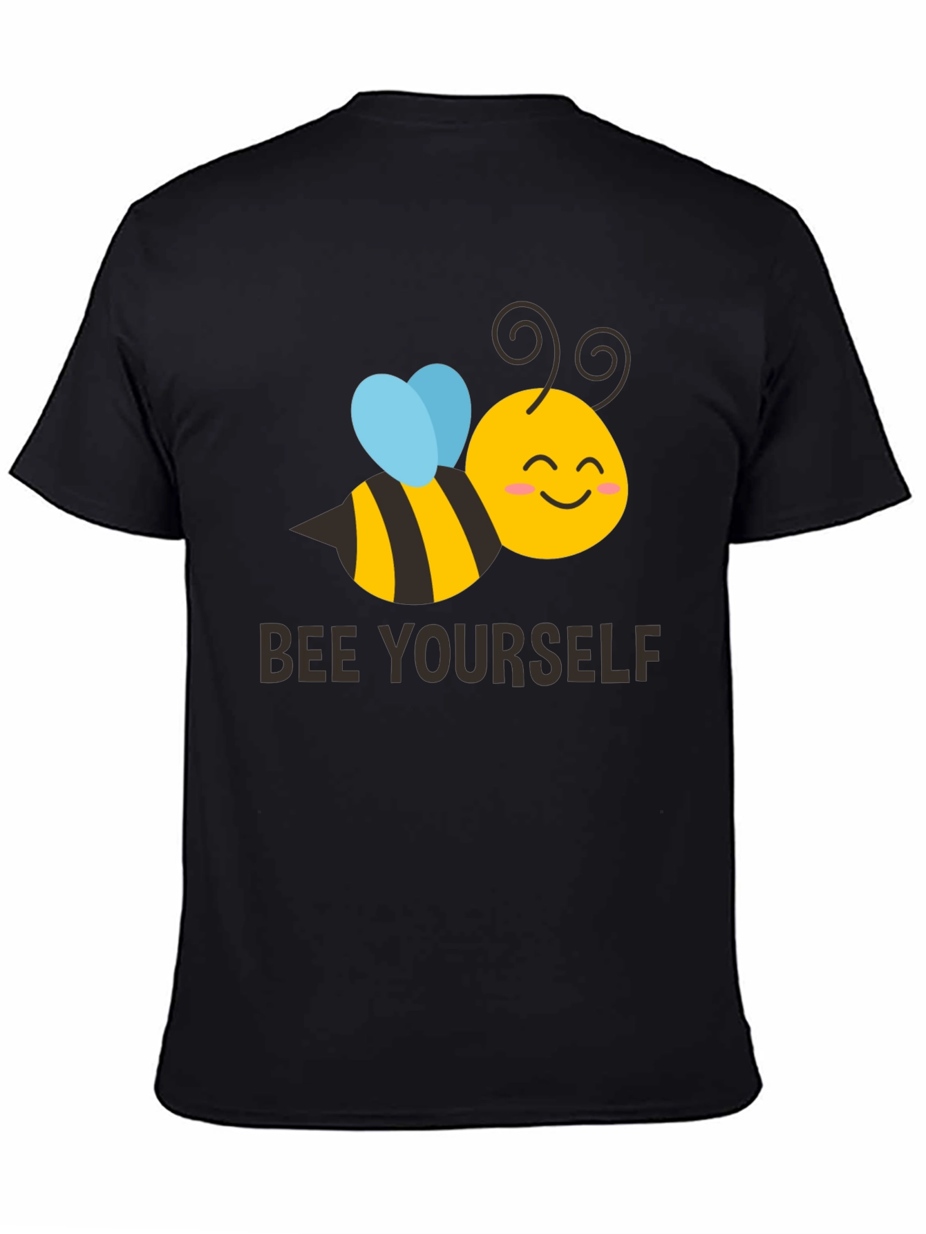 Bee Yourself Graphic T-Shirt - Black Crew Neck