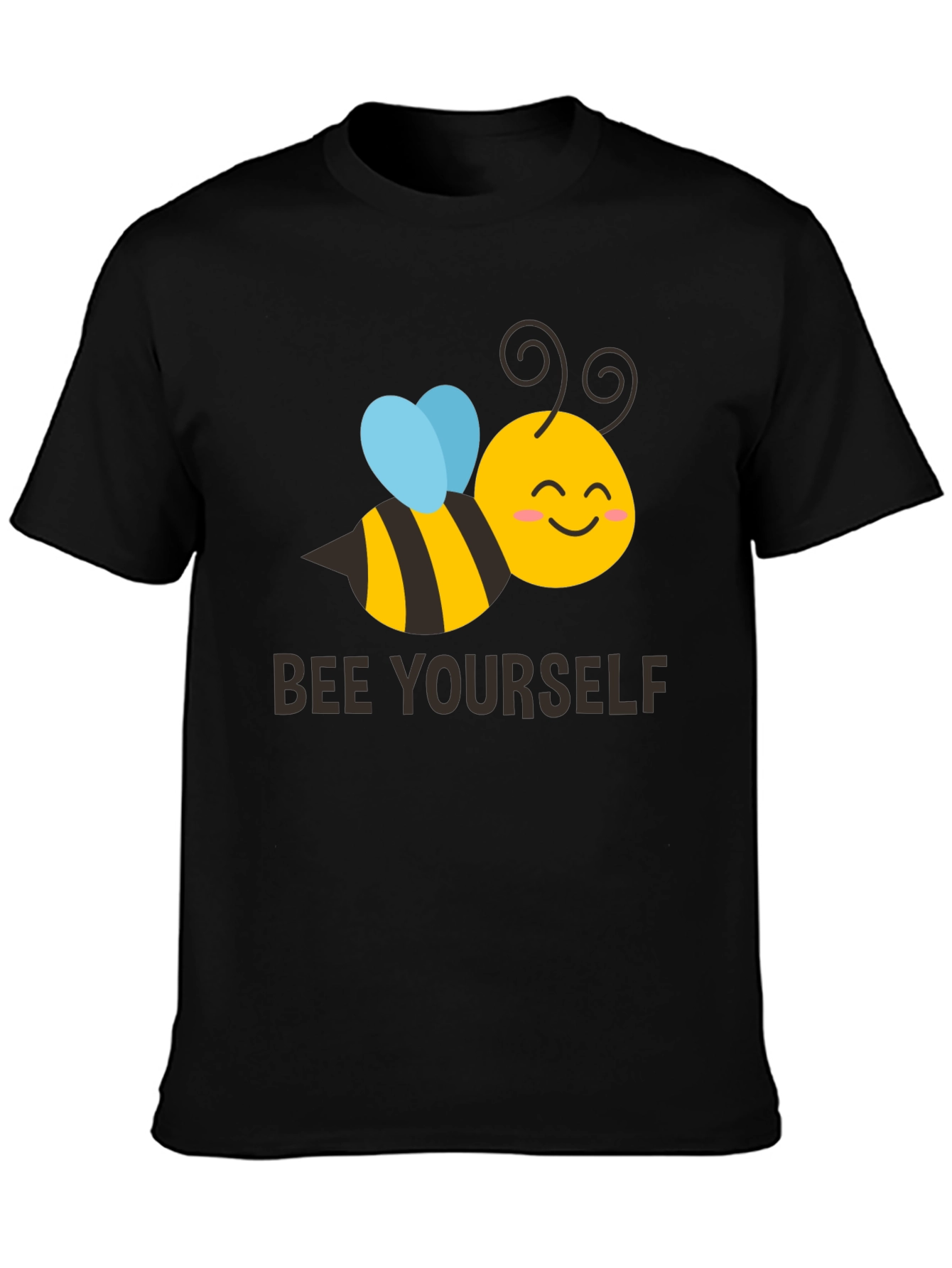 Bee Yourself Graphic T-Shirt - Black Crew Neck