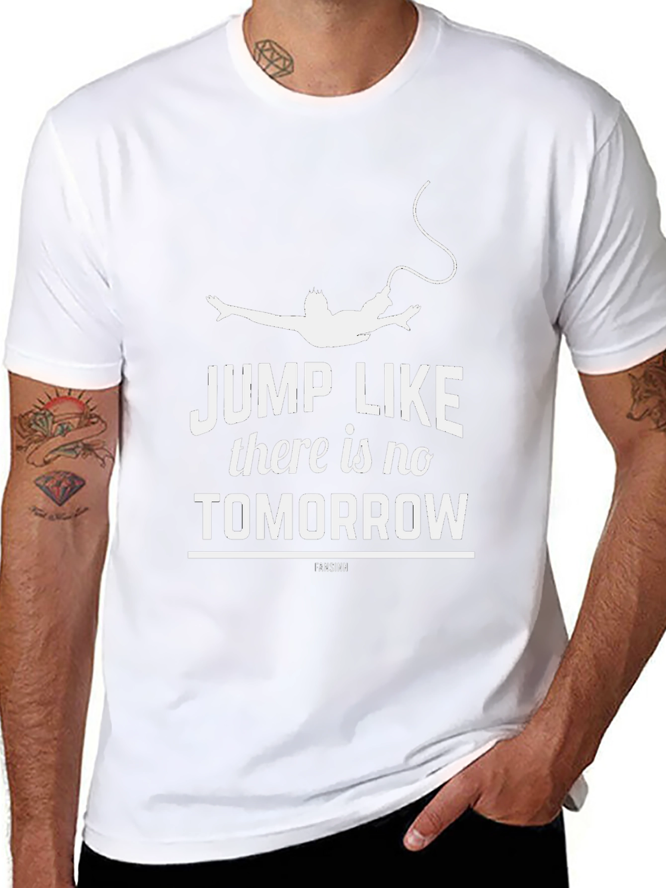 Jump Like Theres No Tomorrow Black T-Shirt