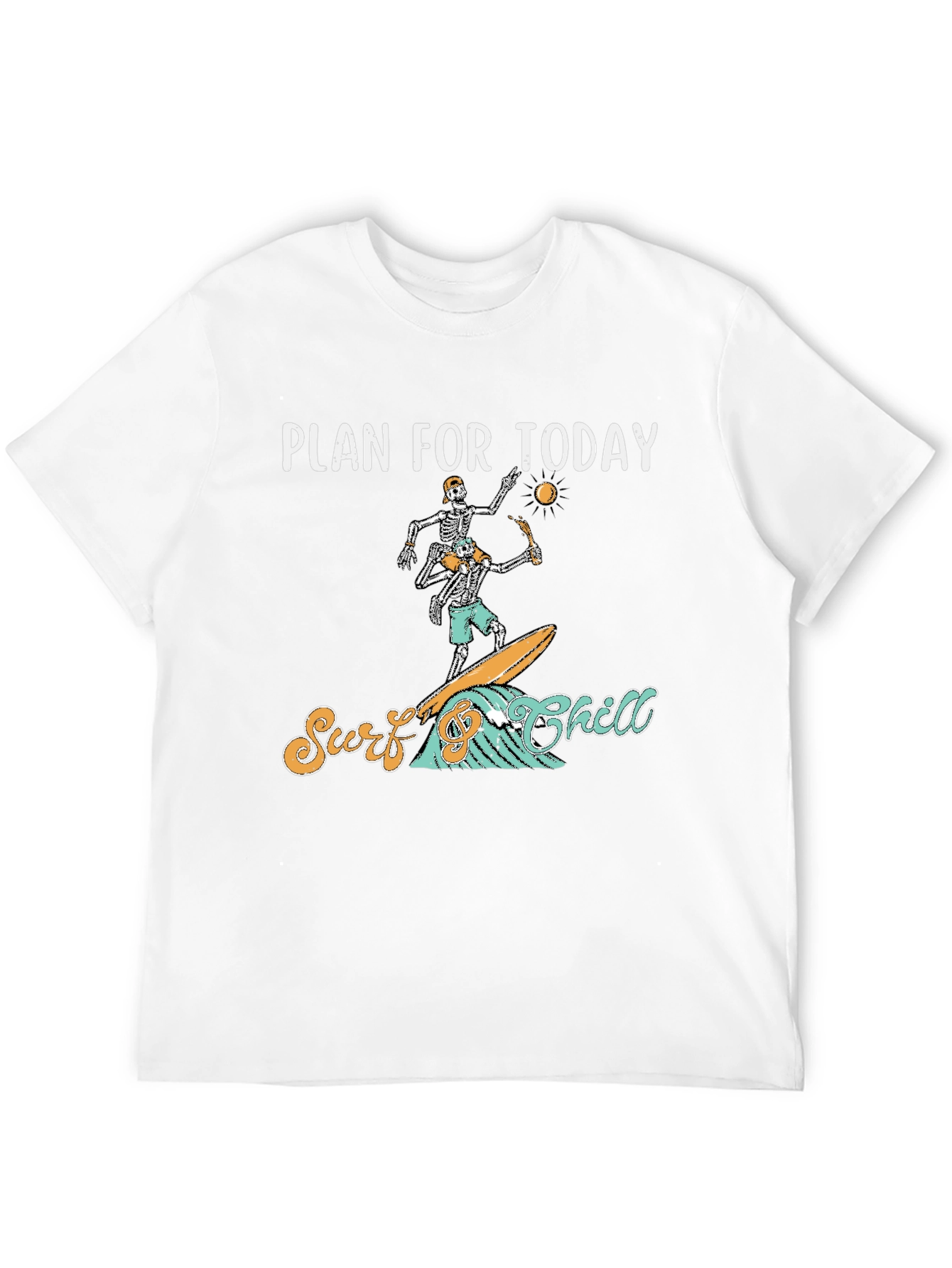 Surf Chill Skeleton Graphic Tee