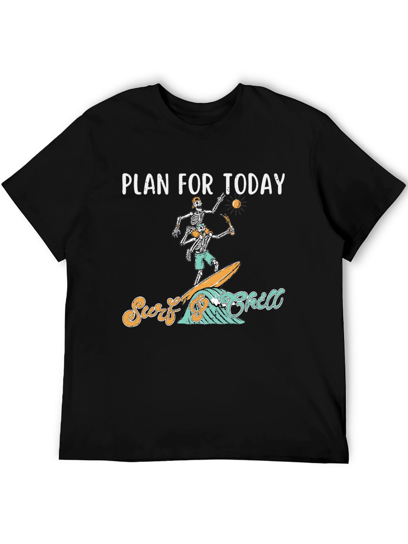 Surf Chill Skeleton Graphic Tee
