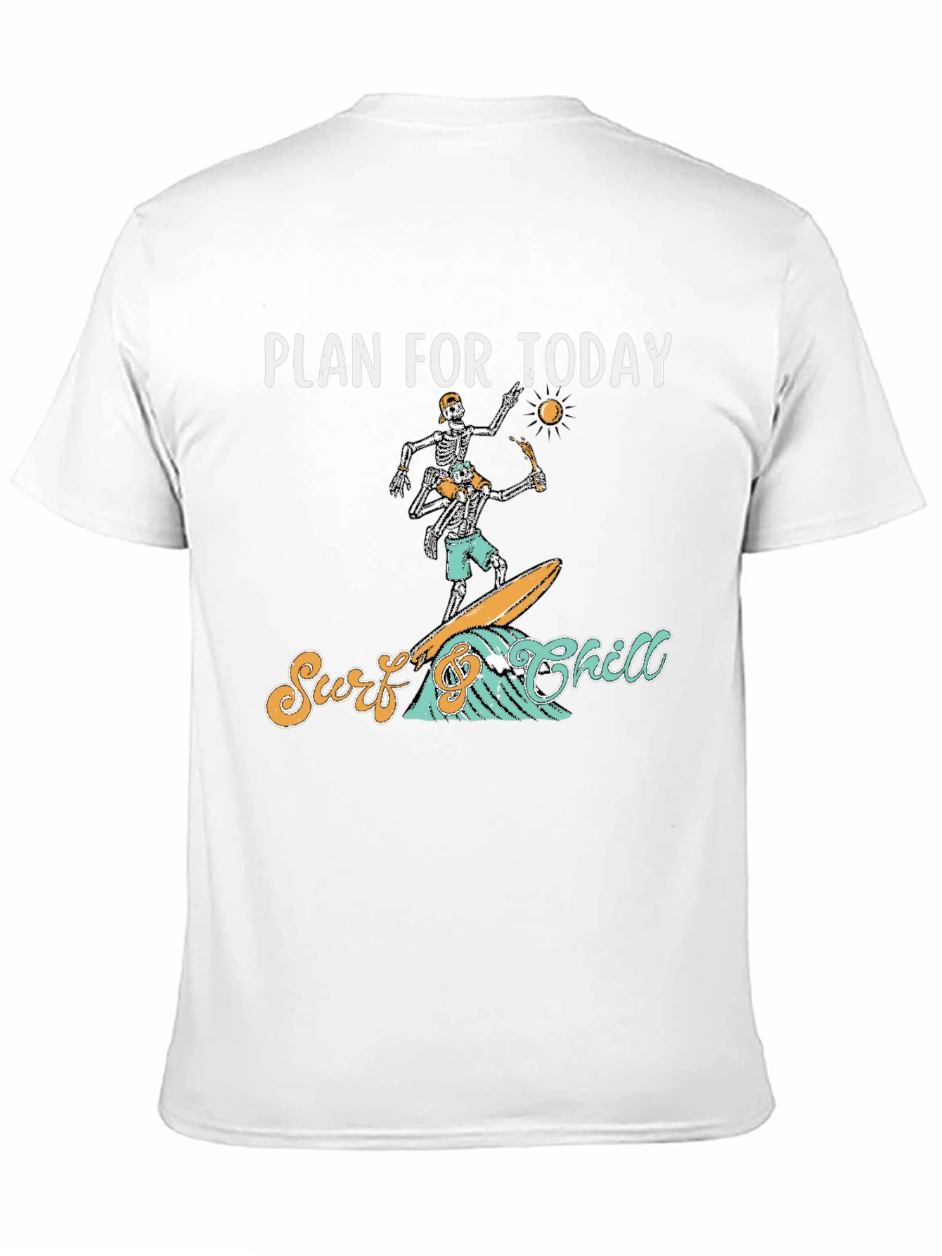 Surf Chill Skeleton Graphic Tee