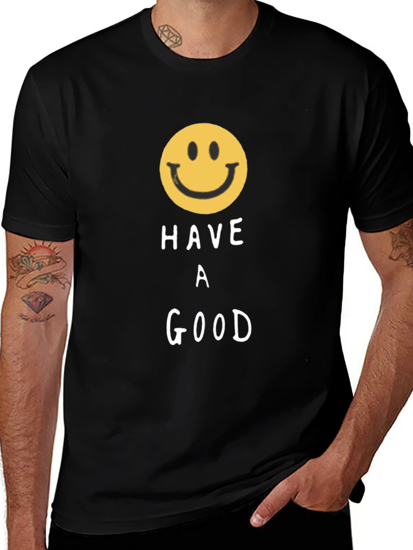 Have A Good Day Smiley Face Graphic T-Shirt