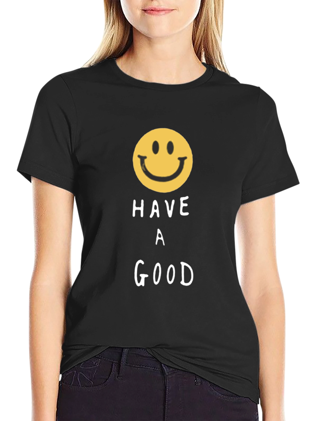 Have A Good Day Smiley Face Graphic T-Shirt
