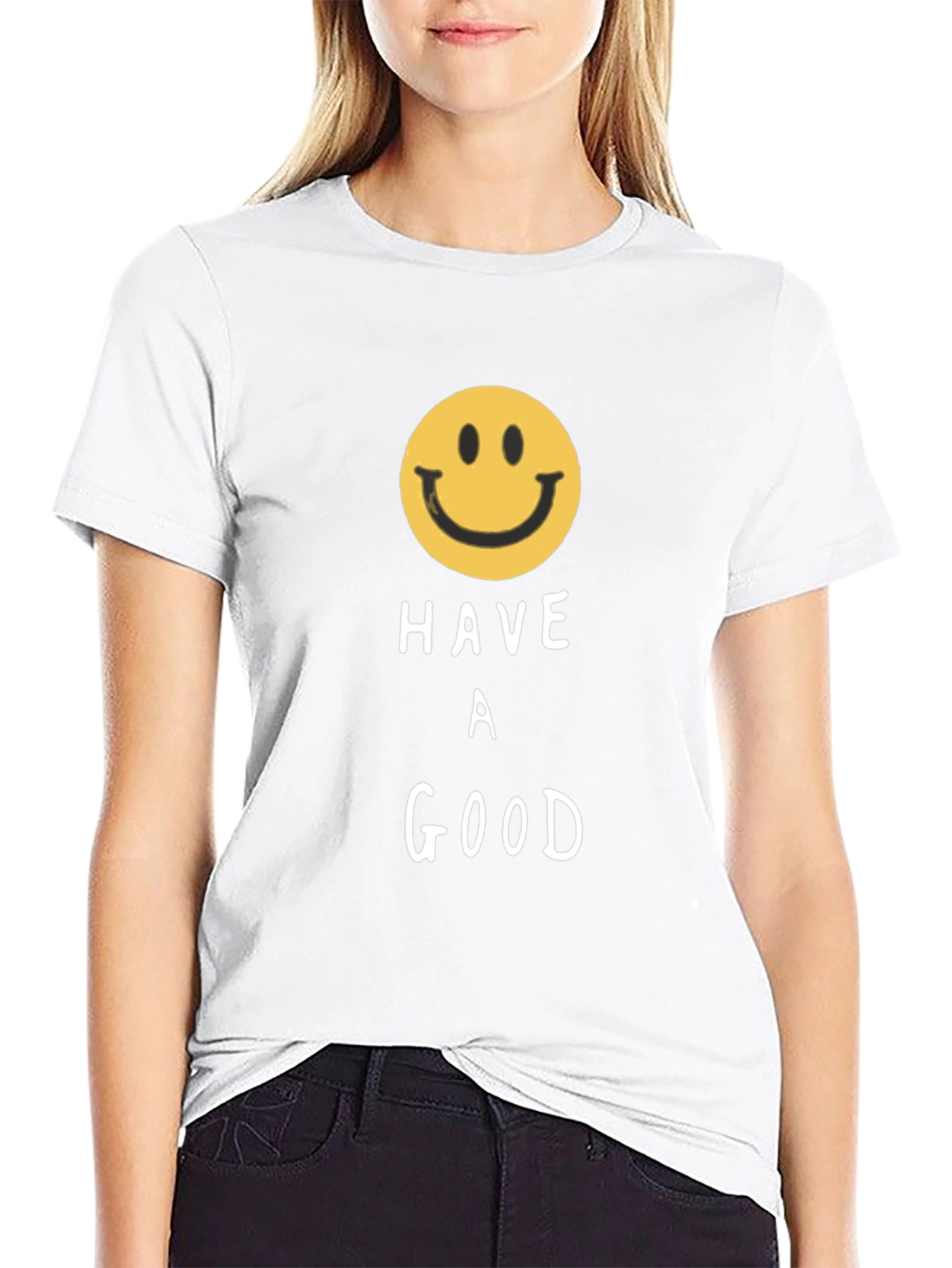 Have A Good Day Smiley Face Graphic T-Shirt