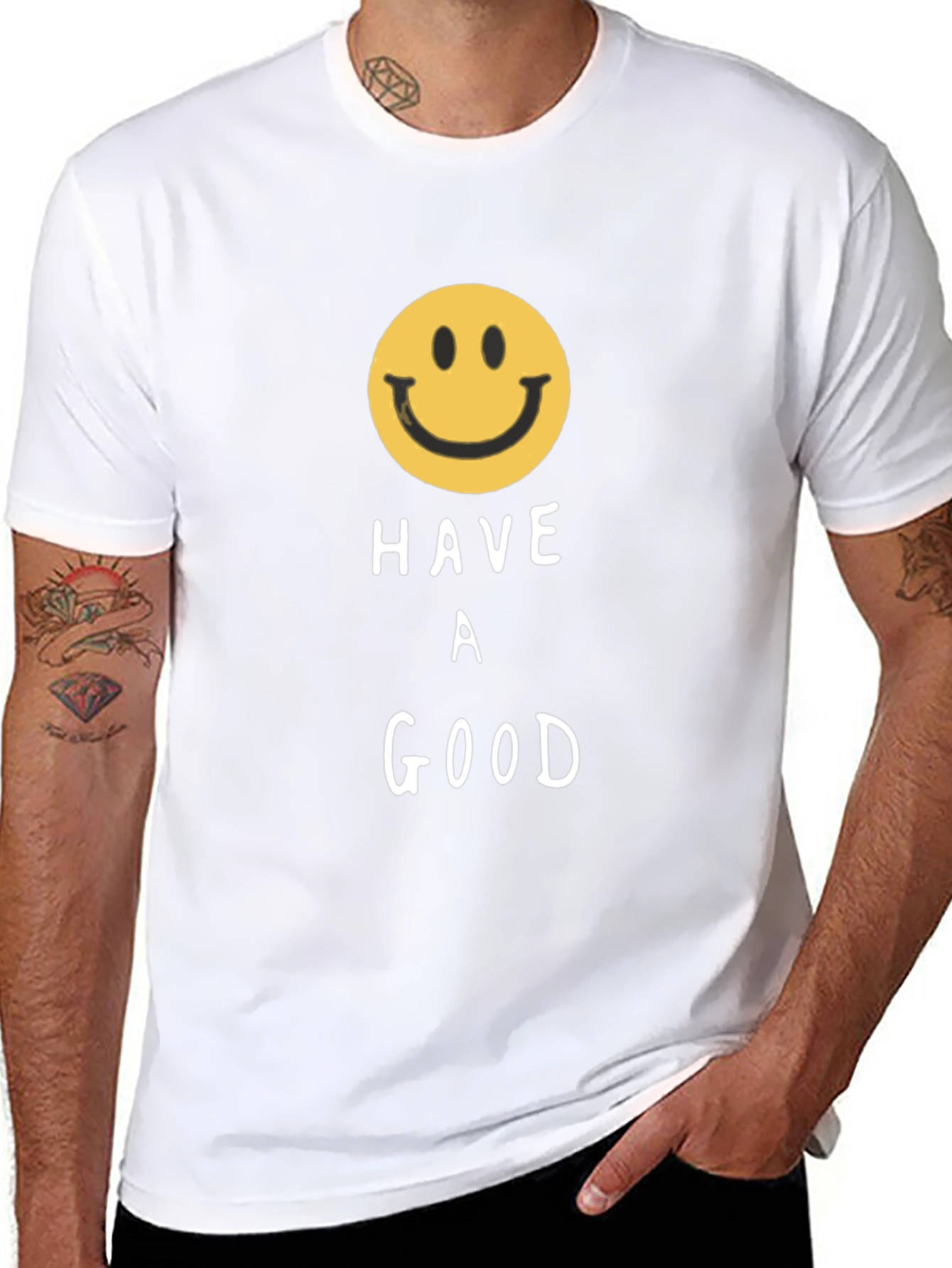 Have A Good Day Smiley Face Graphic T-Shirt
