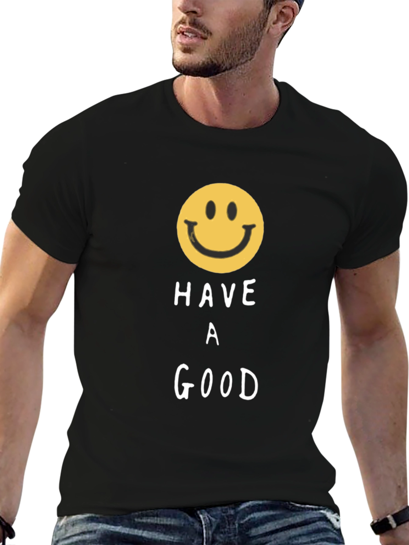 Have A Good Day Smiley Face Graphic T-Shirt