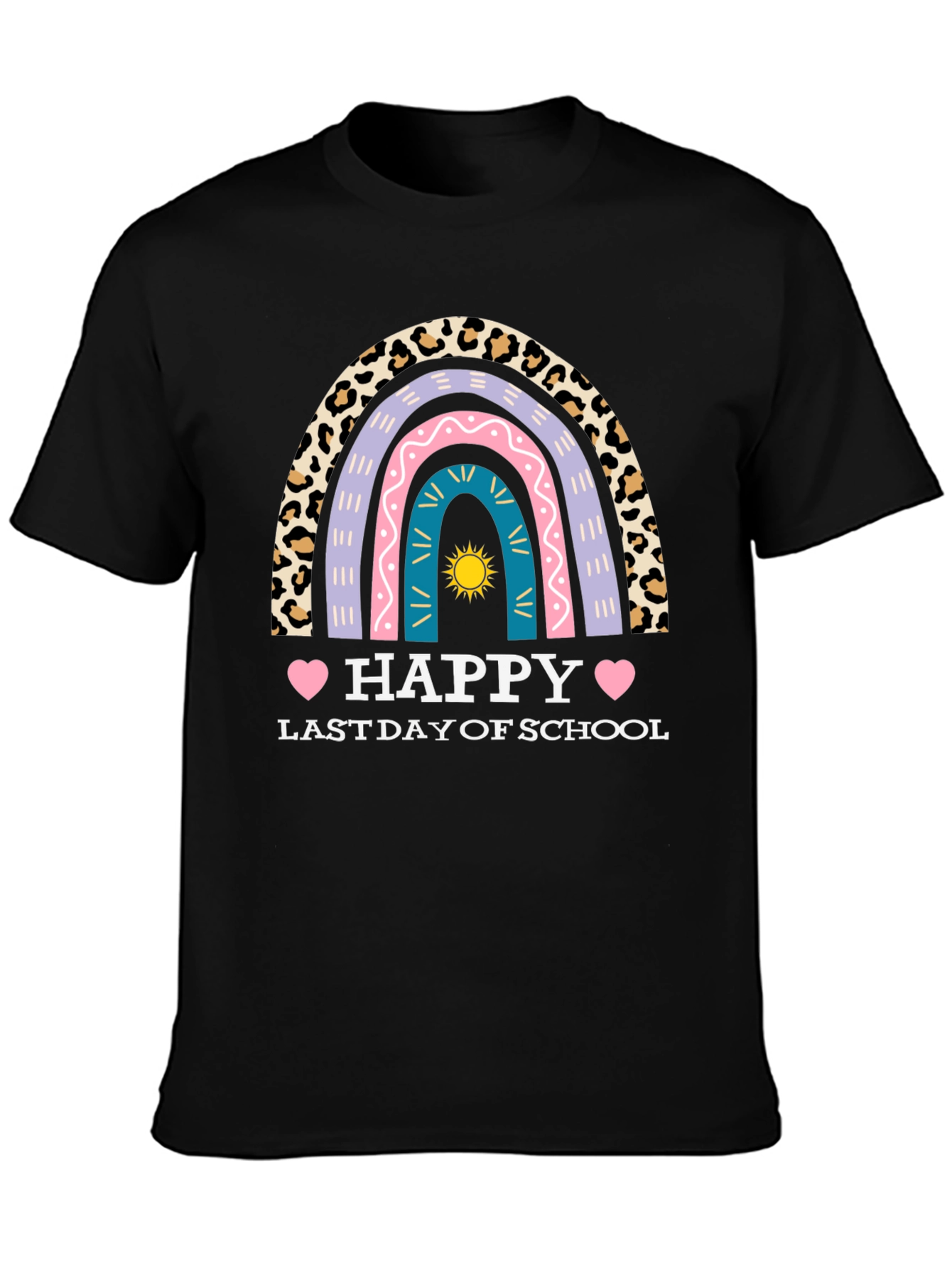 Happy Last Day of School Rainbow T-Shirt