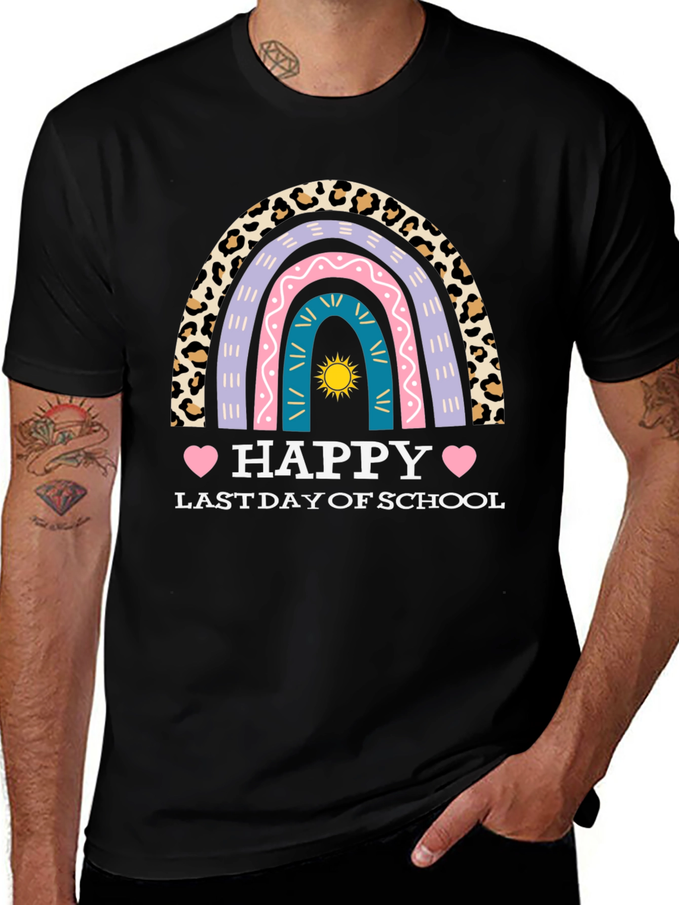 Happy Last Day of School Rainbow T-Shirt