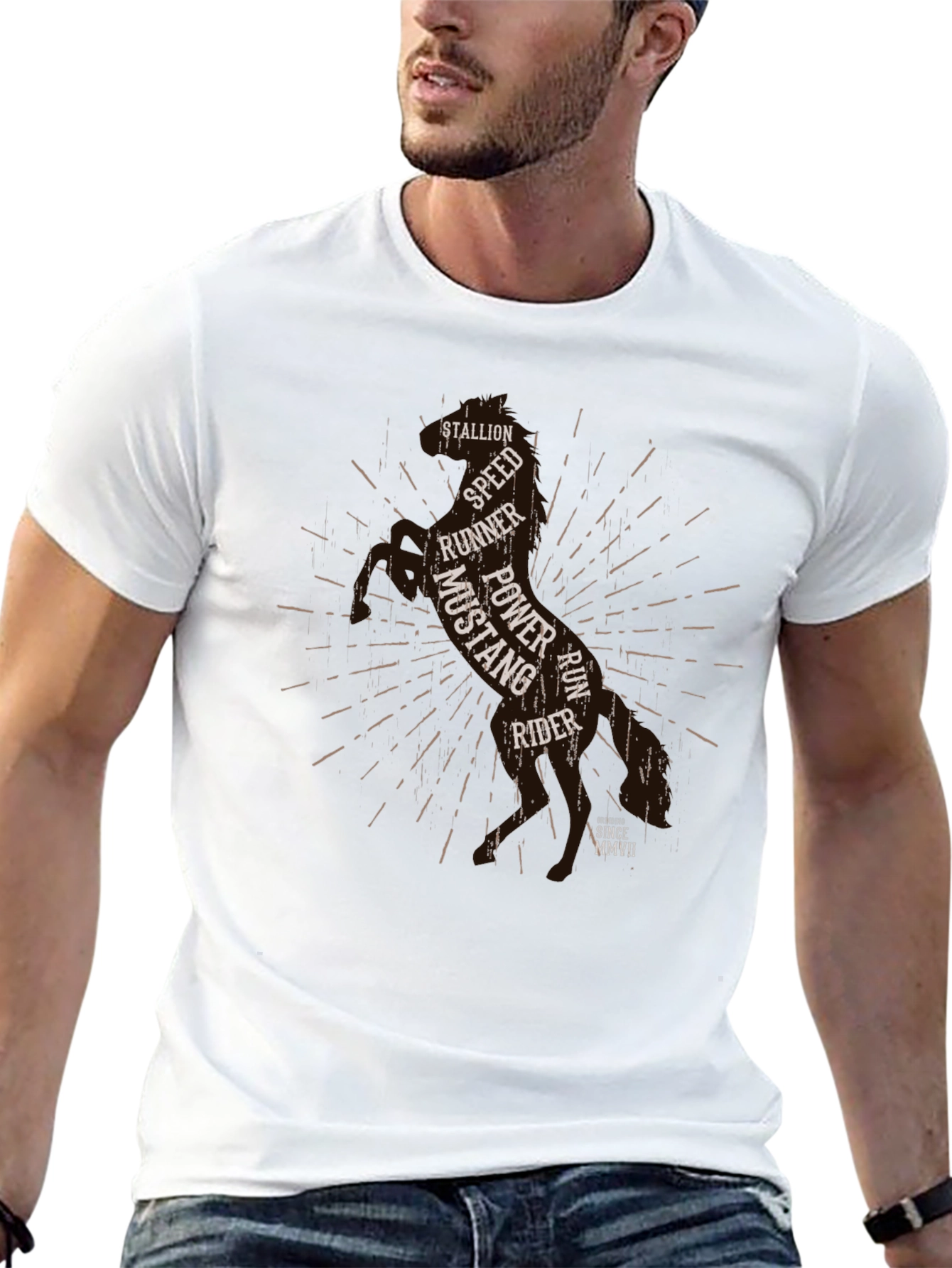 Stallion Graphic Tee - Power Speed & Style