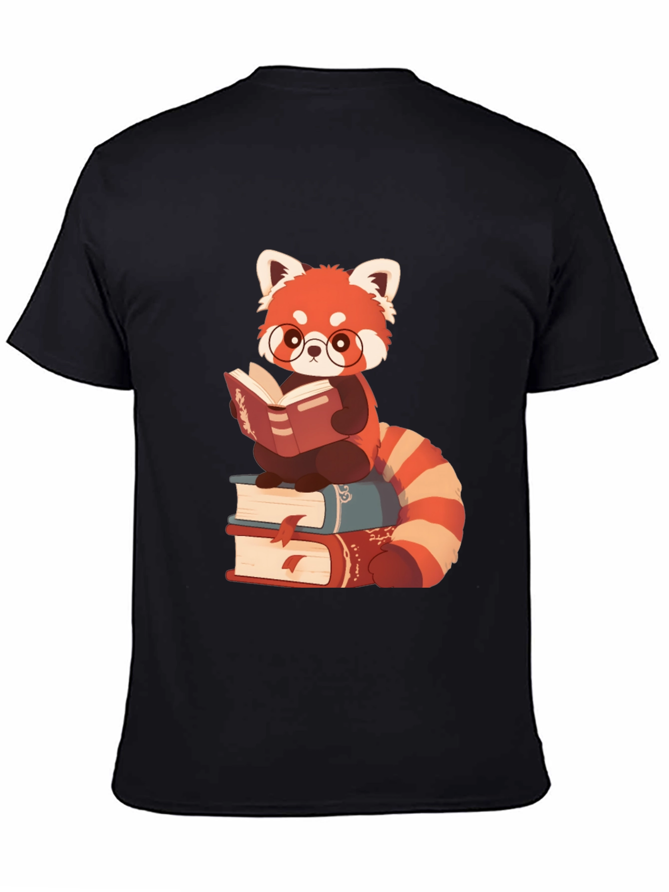 Red Panda Reading T-Shirt