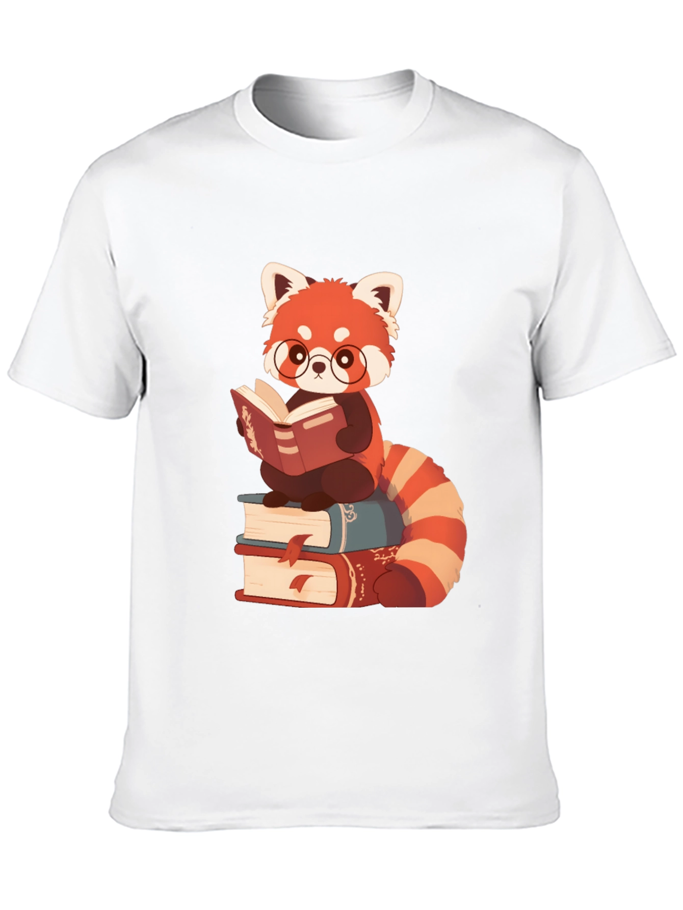 Red Panda Reading T-Shirt