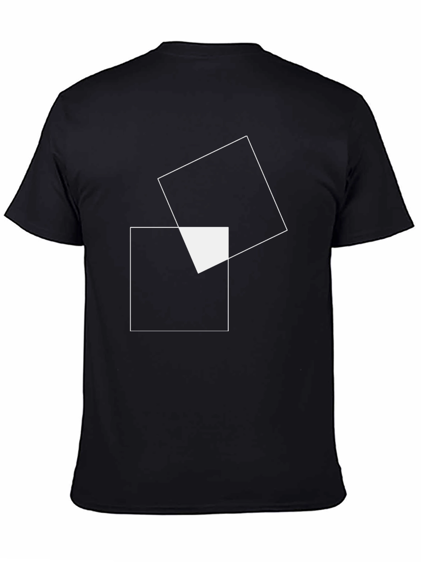 Modern Geometric Tee - Black
