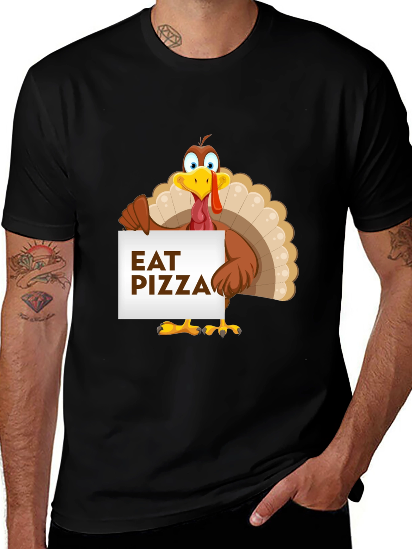 Eat Pizza Thanksgiving Turkey T-Shirt