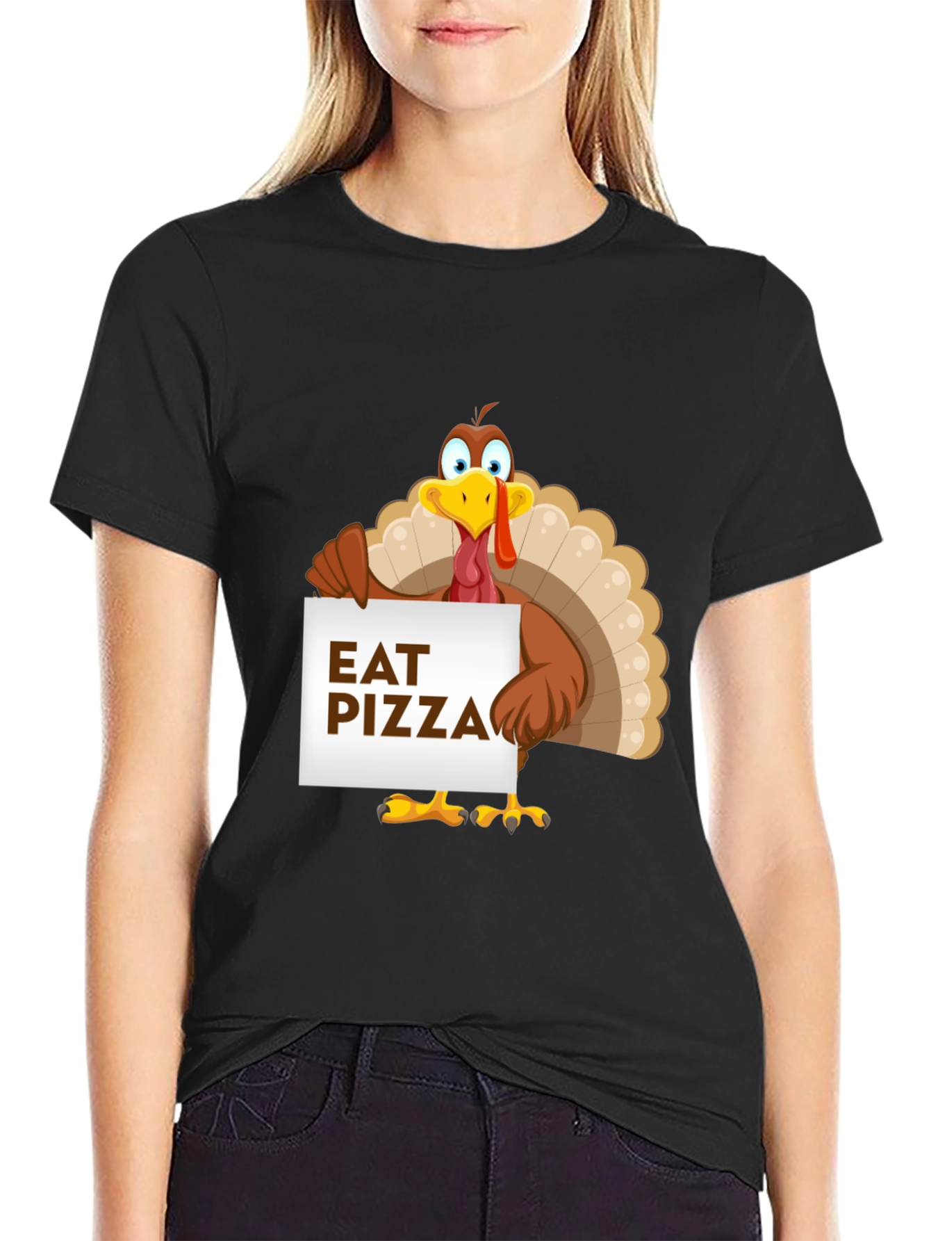 Eat Pizza Thanksgiving Turkey T-Shirt