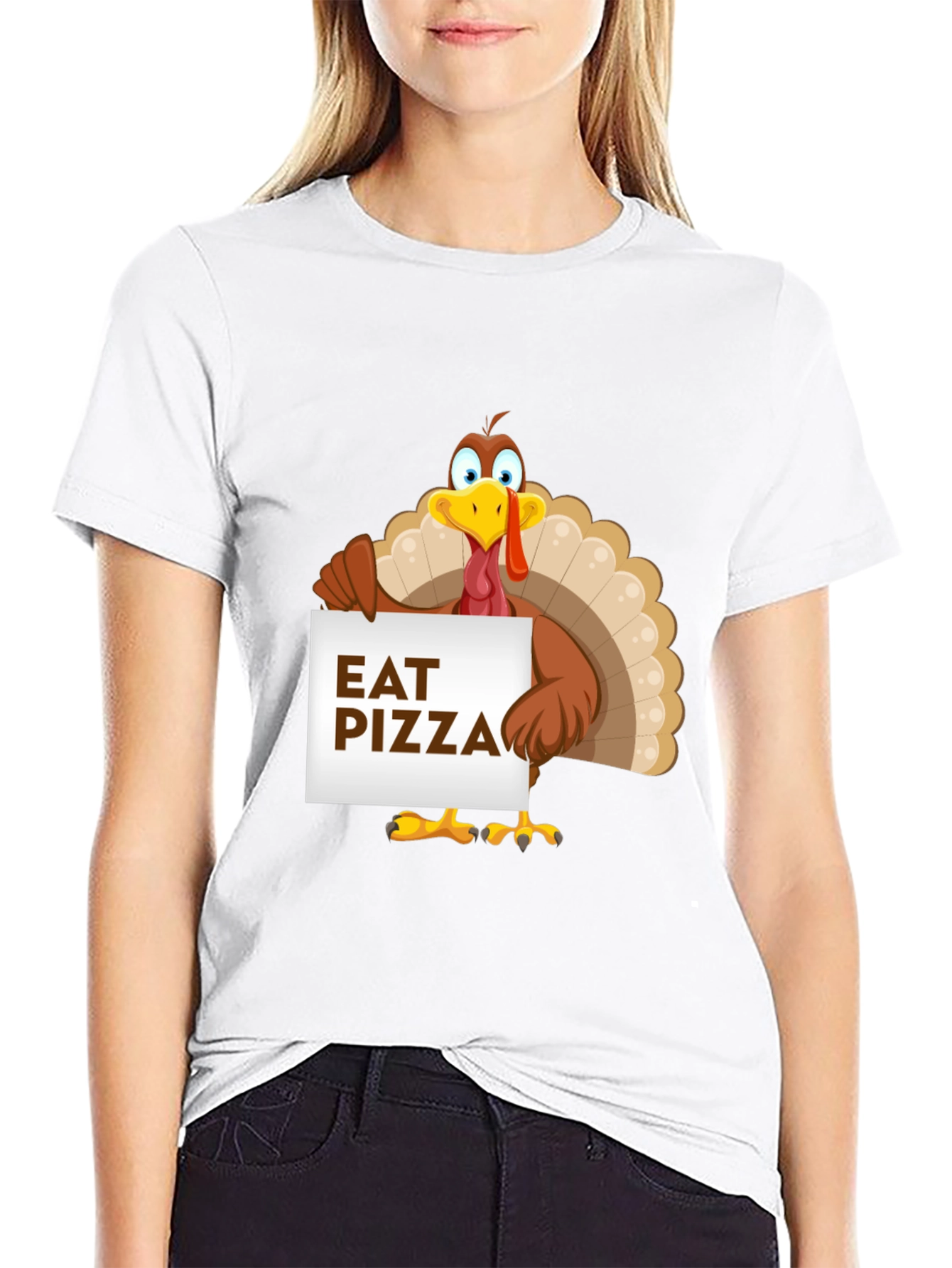 Eat Pizza Thanksgiving Turkey T-Shirt