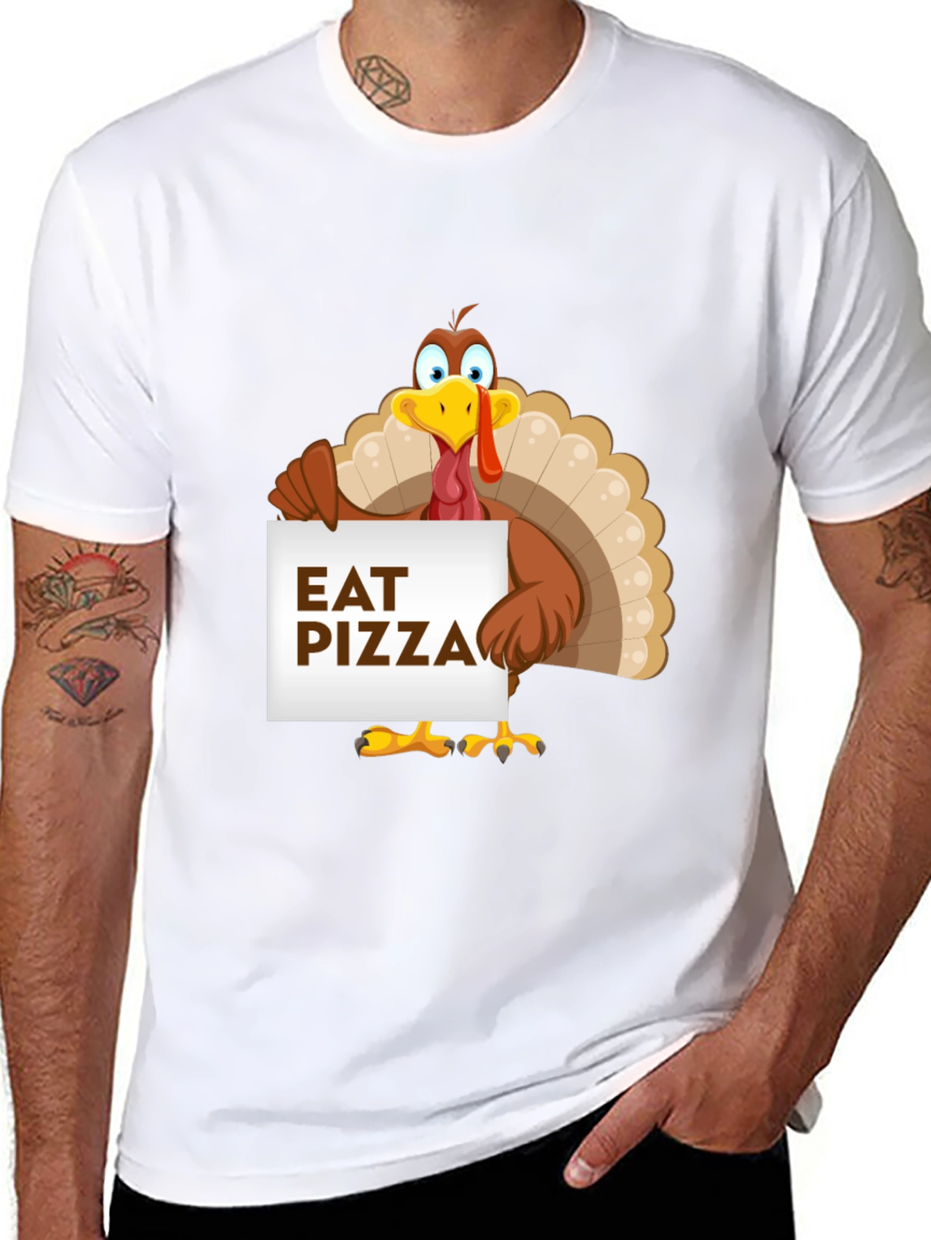Eat Pizza Thanksgiving Turkey T-Shirt