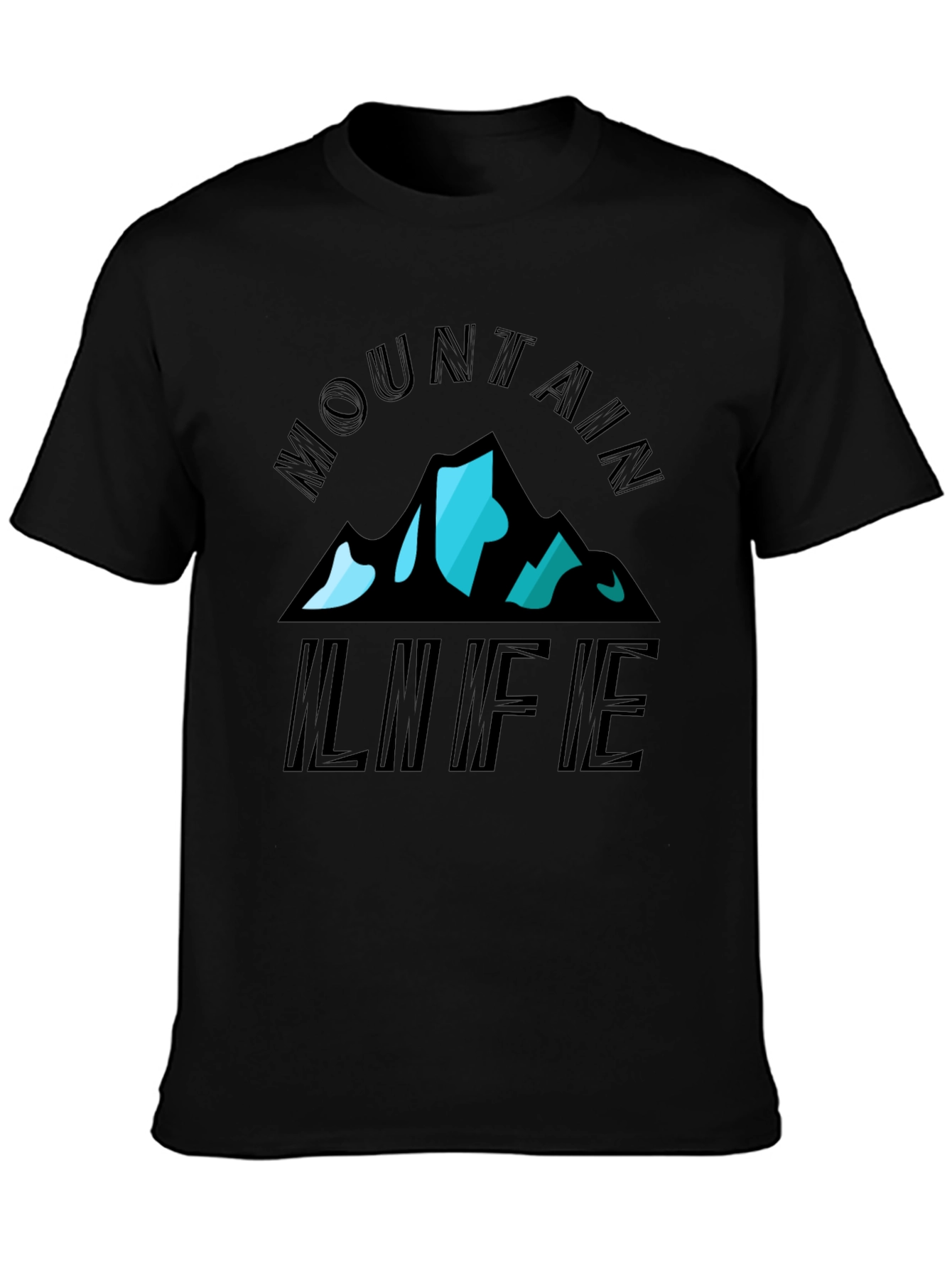 Mountain Life Graphic Tee - Black