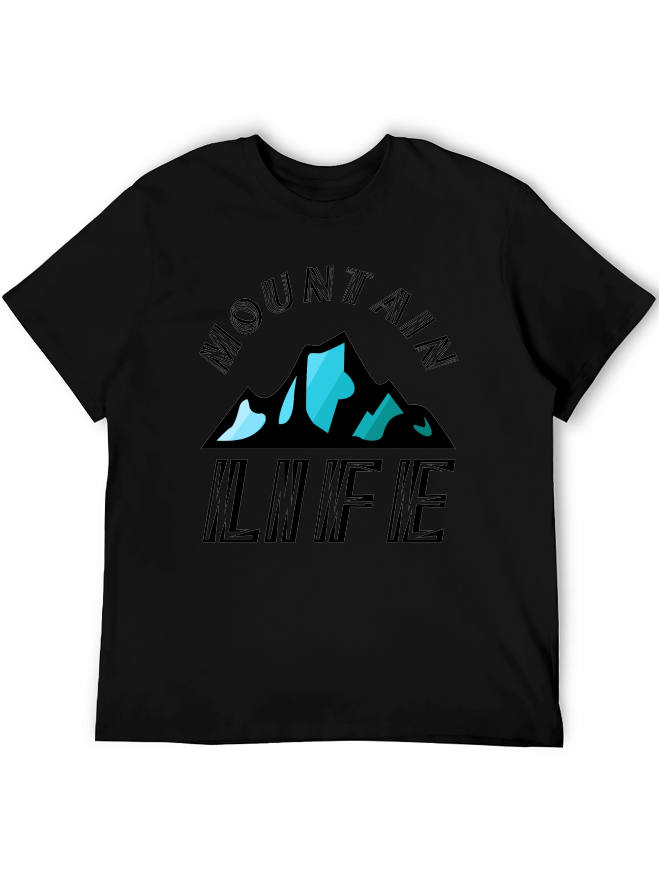 Mountain Life Graphic Tee - Black