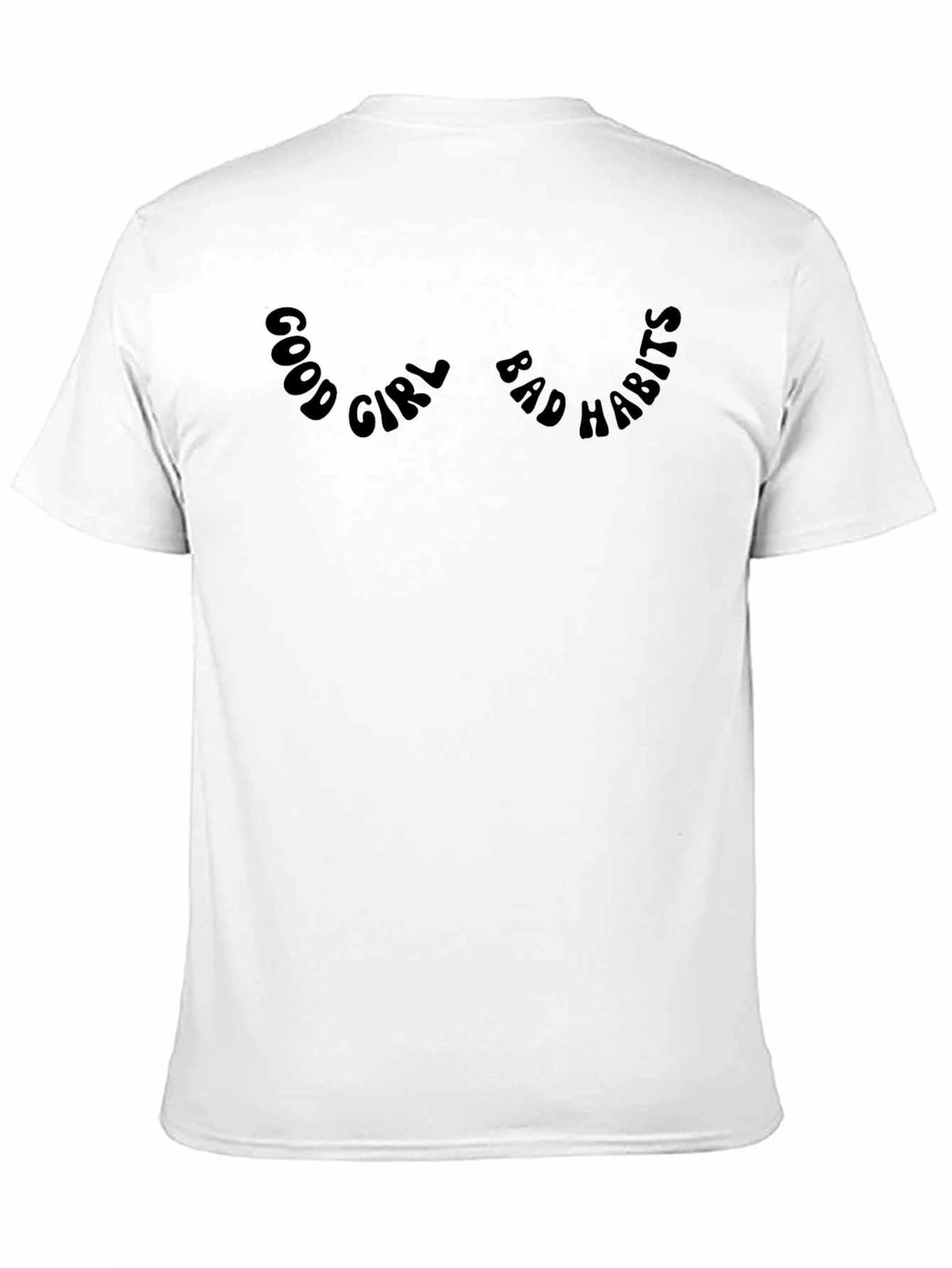 Good Girl Bad Habits Graphic T-Shirt - Black
