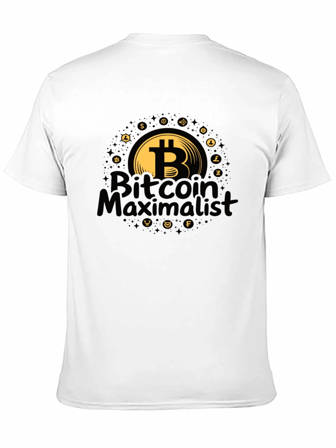 Bitcoin Maximalist Black T-Shirt Crypto Apparel