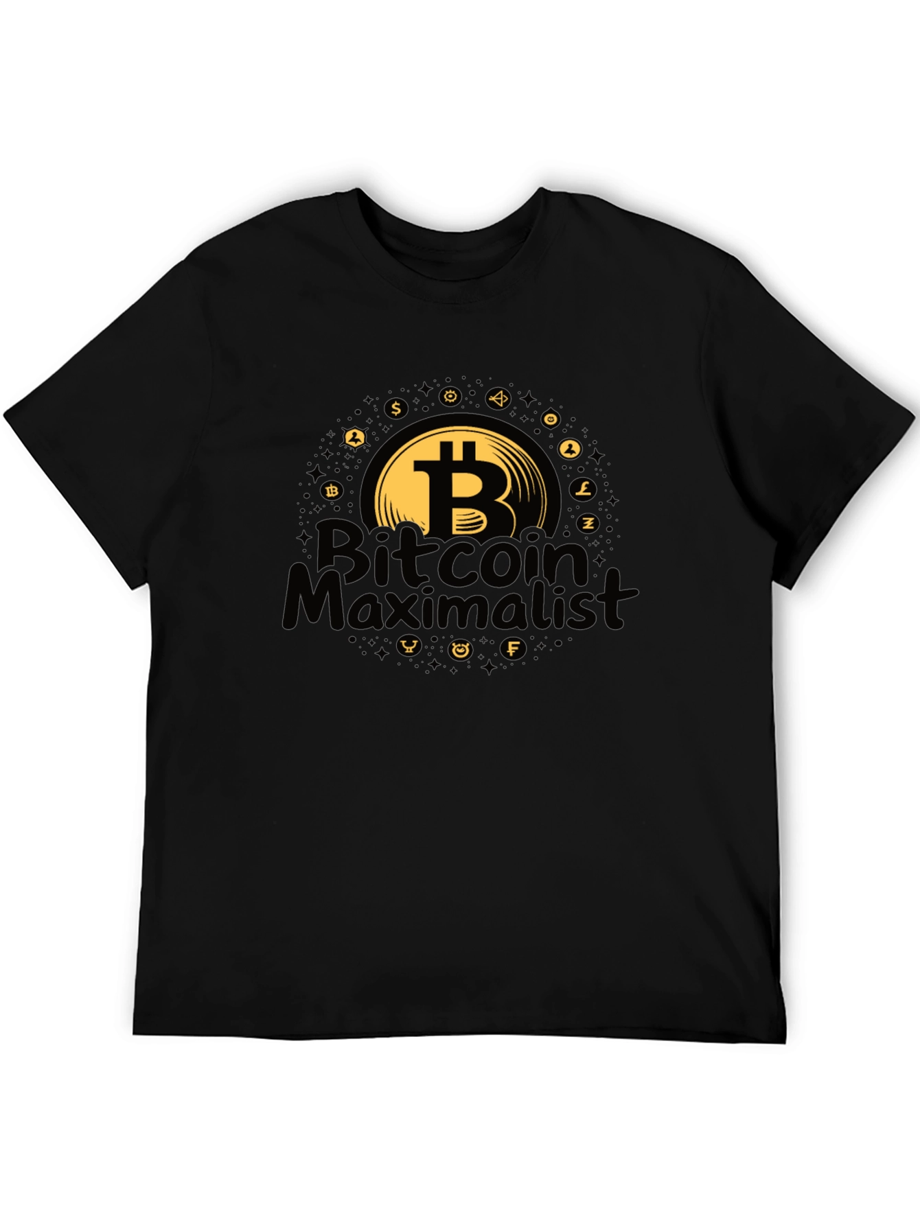 Bitcoin Maximalist Black T-Shirt Crypto Apparel