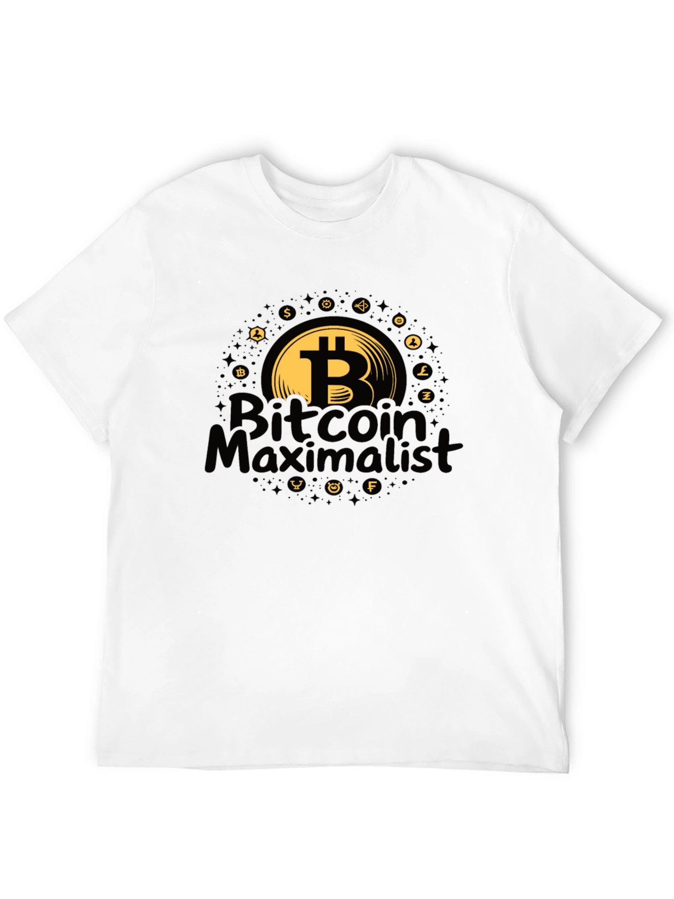 Bitcoin Maximalist Black T-Shirt Crypto Apparel