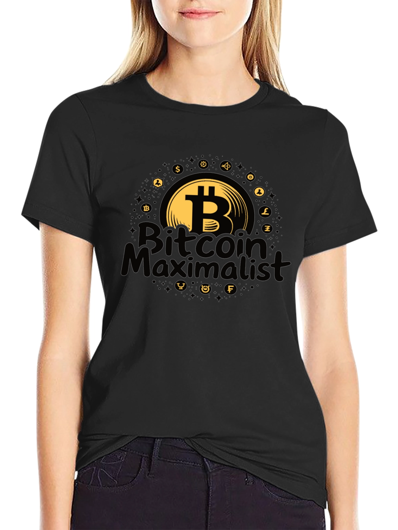 Bitcoin Maximalist Black T-Shirt Crypto Apparel
