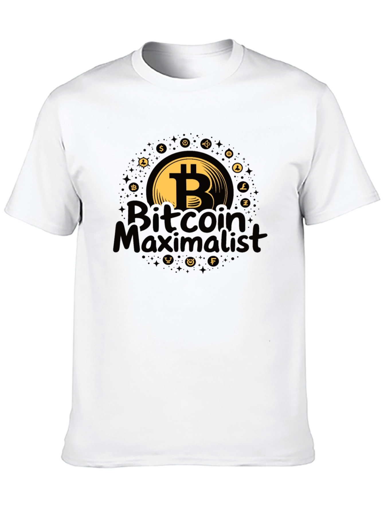 Bitcoin Maximalist Black T-Shirt Crypto Apparel