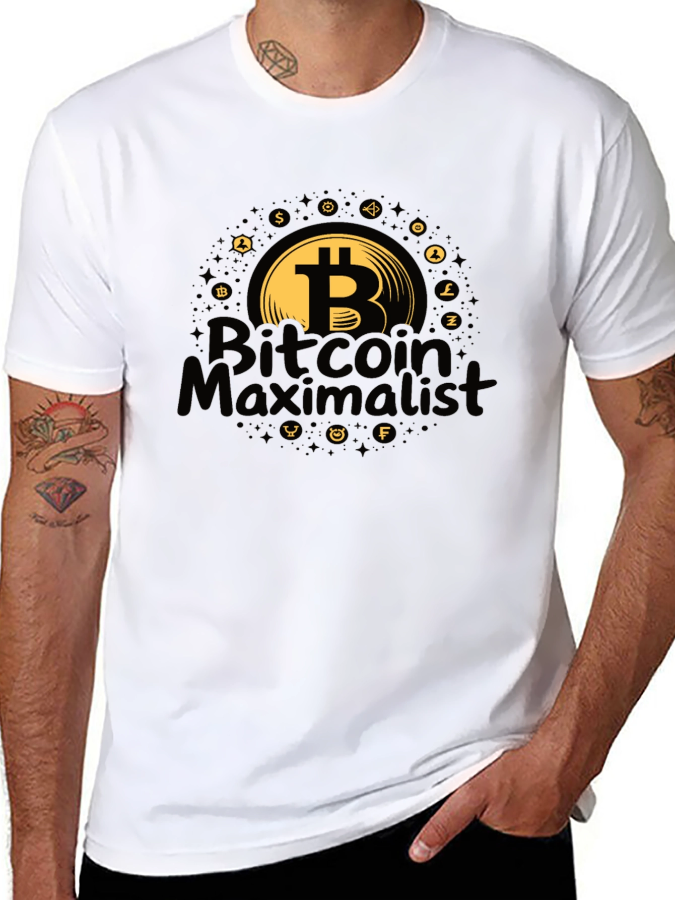 Bitcoin Maximalist Black T-Shirt Crypto Apparel