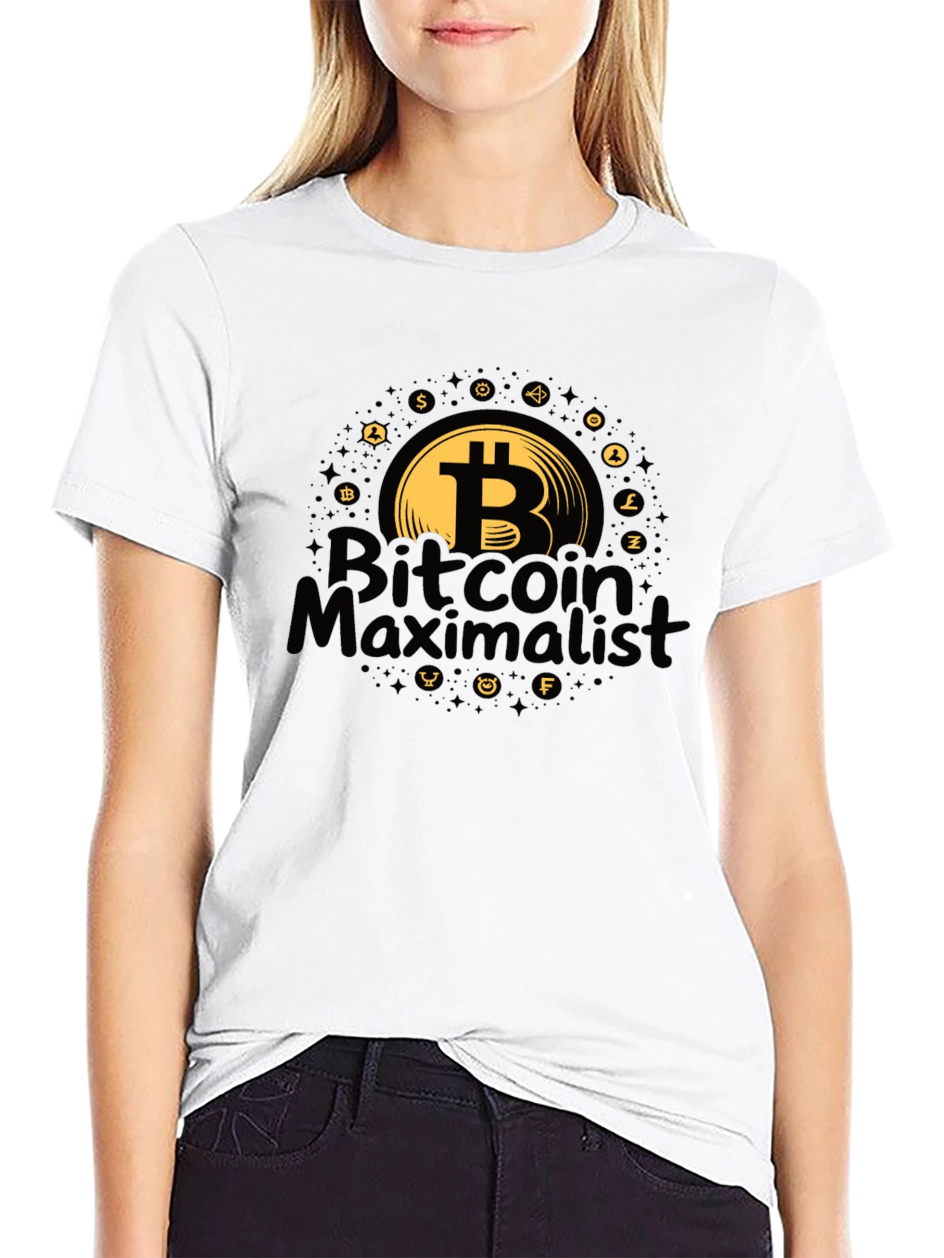 Bitcoin Maximalist Black T-Shirt Crypto Apparel