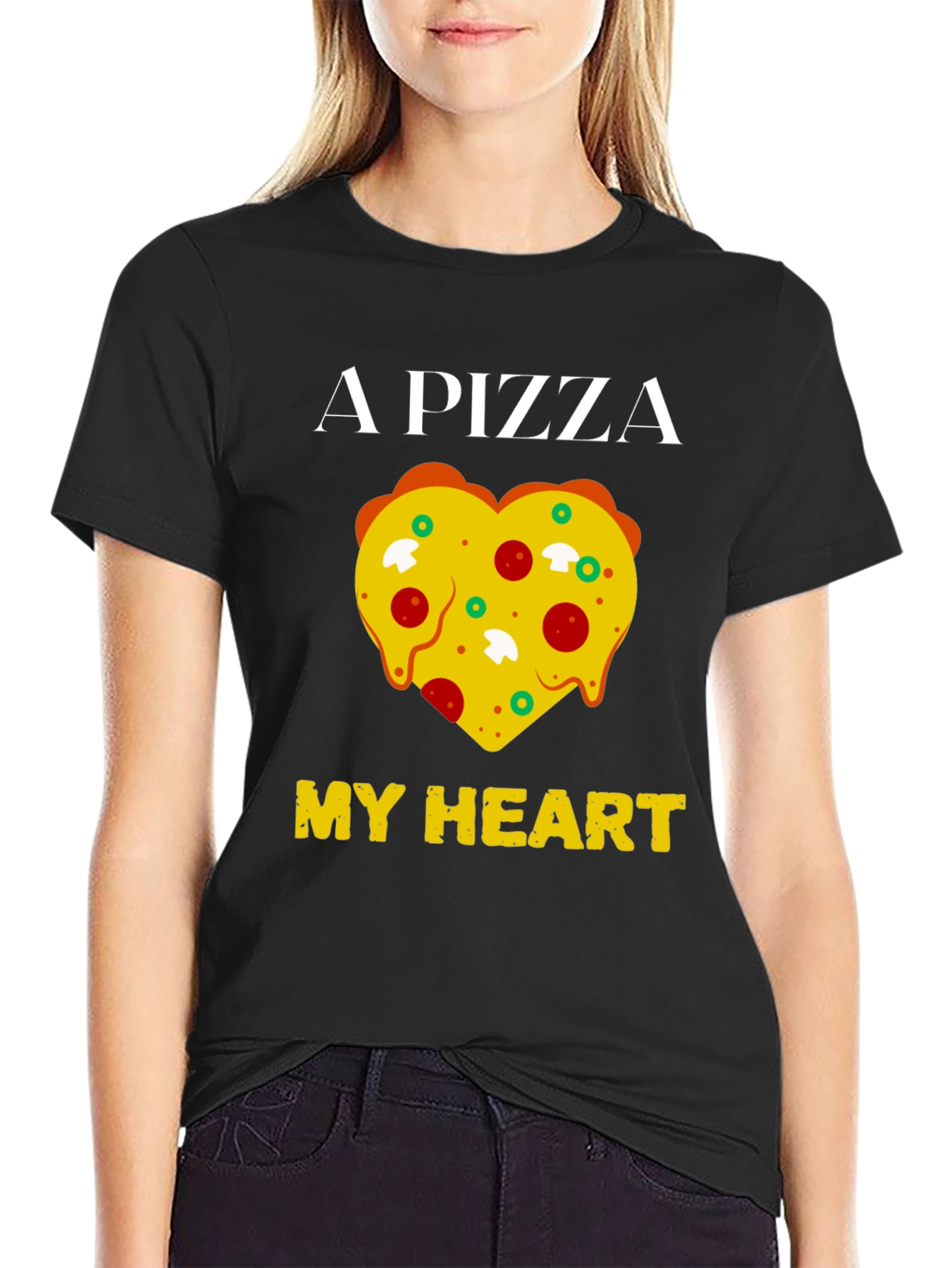 Pizza My Heart Graphic T-Shirt