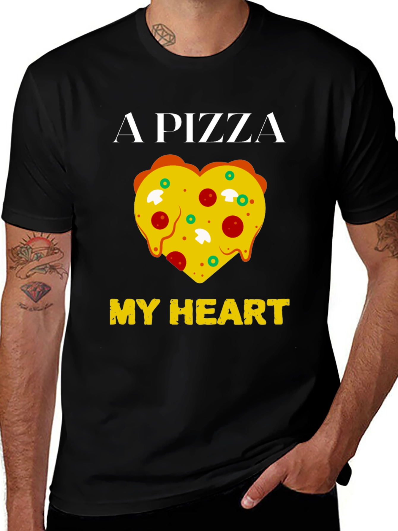 Pizza My Heart Graphic T-Shirt