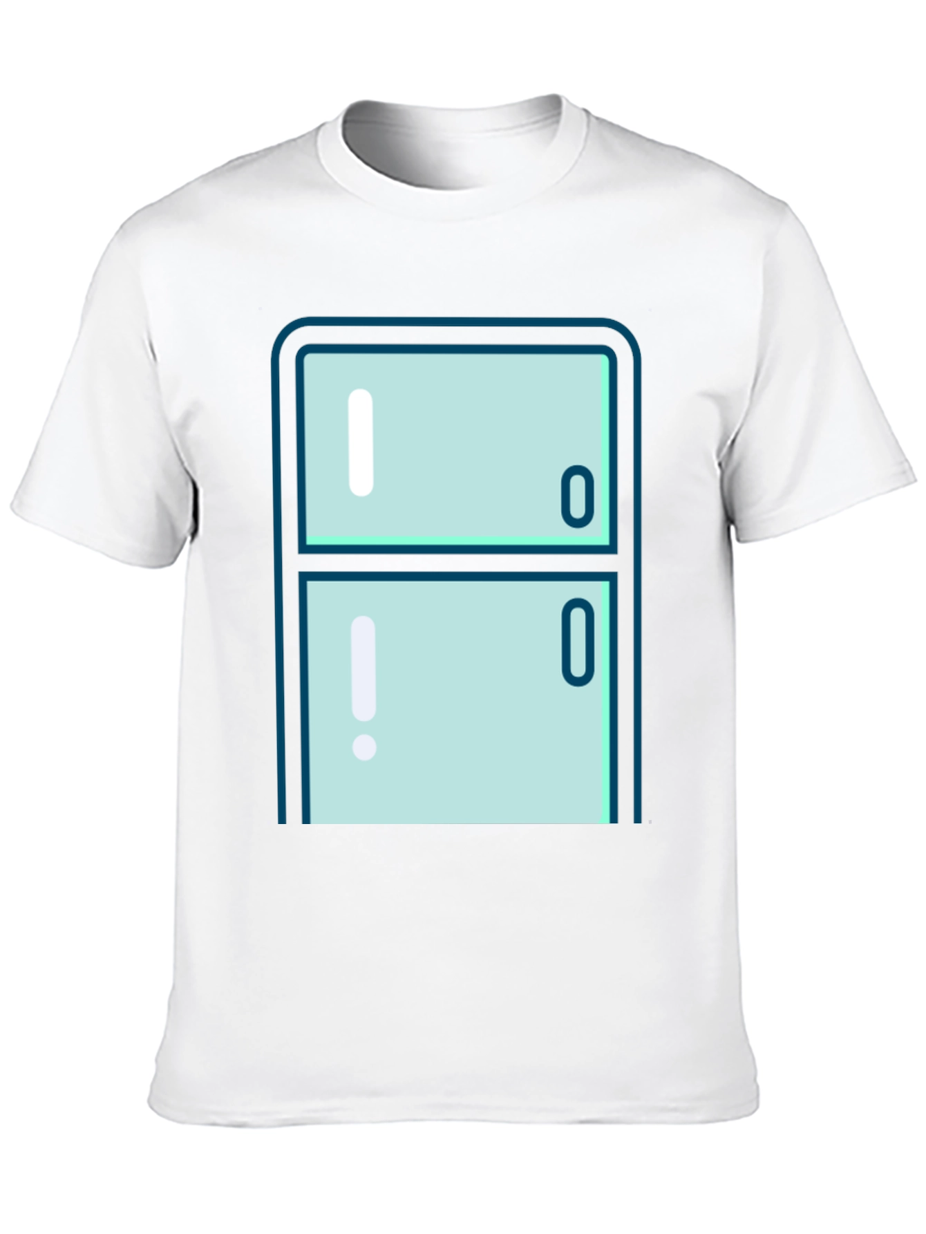 Cool Refrigerator Graphic T-Shirt - Black Cotton Tee