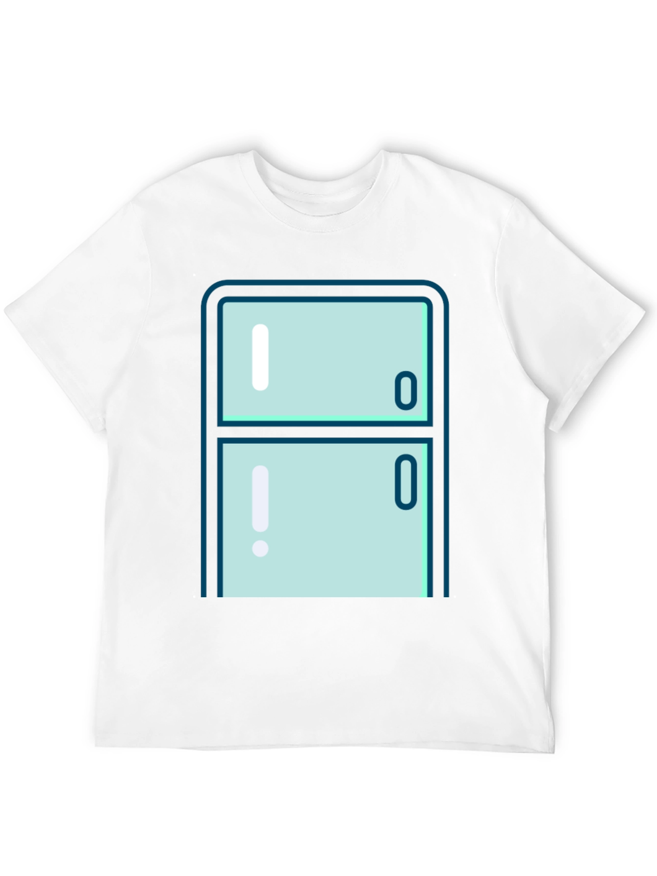 Cool Refrigerator Graphic T-Shirt - Black Cotton Tee