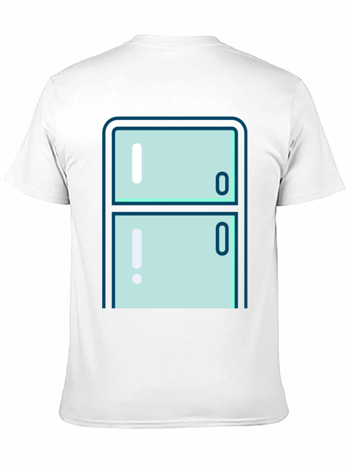 Cool Refrigerator Graphic T-Shirt - Black Cotton Tee