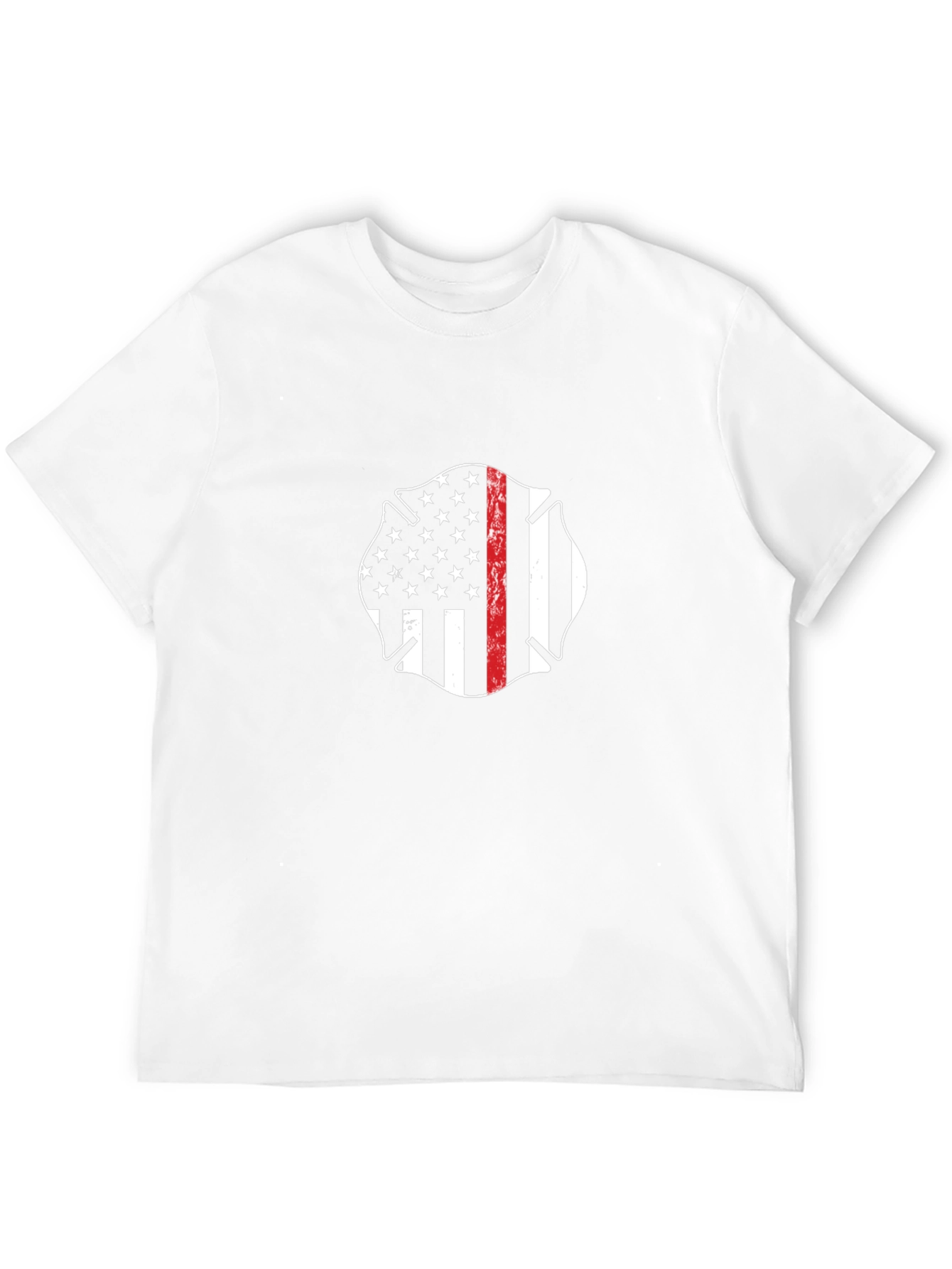 Firefighter Maltese Cross Flag T-Shirt