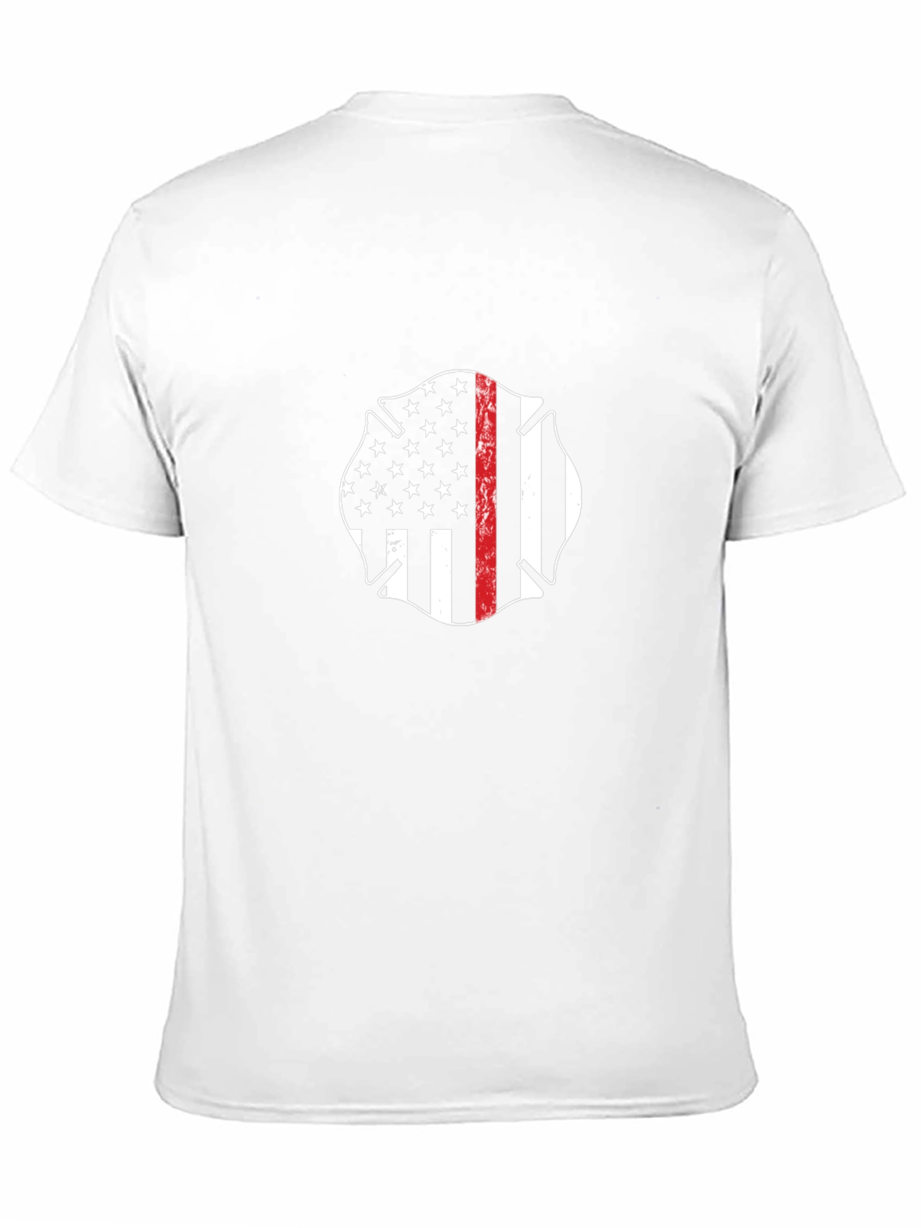 Firefighter Maltese Cross Flag T-Shirt