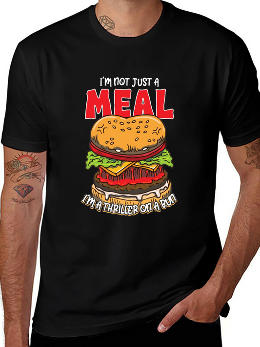 Burger Thriller Graphic T-Shirt - Funny Foodie Tee