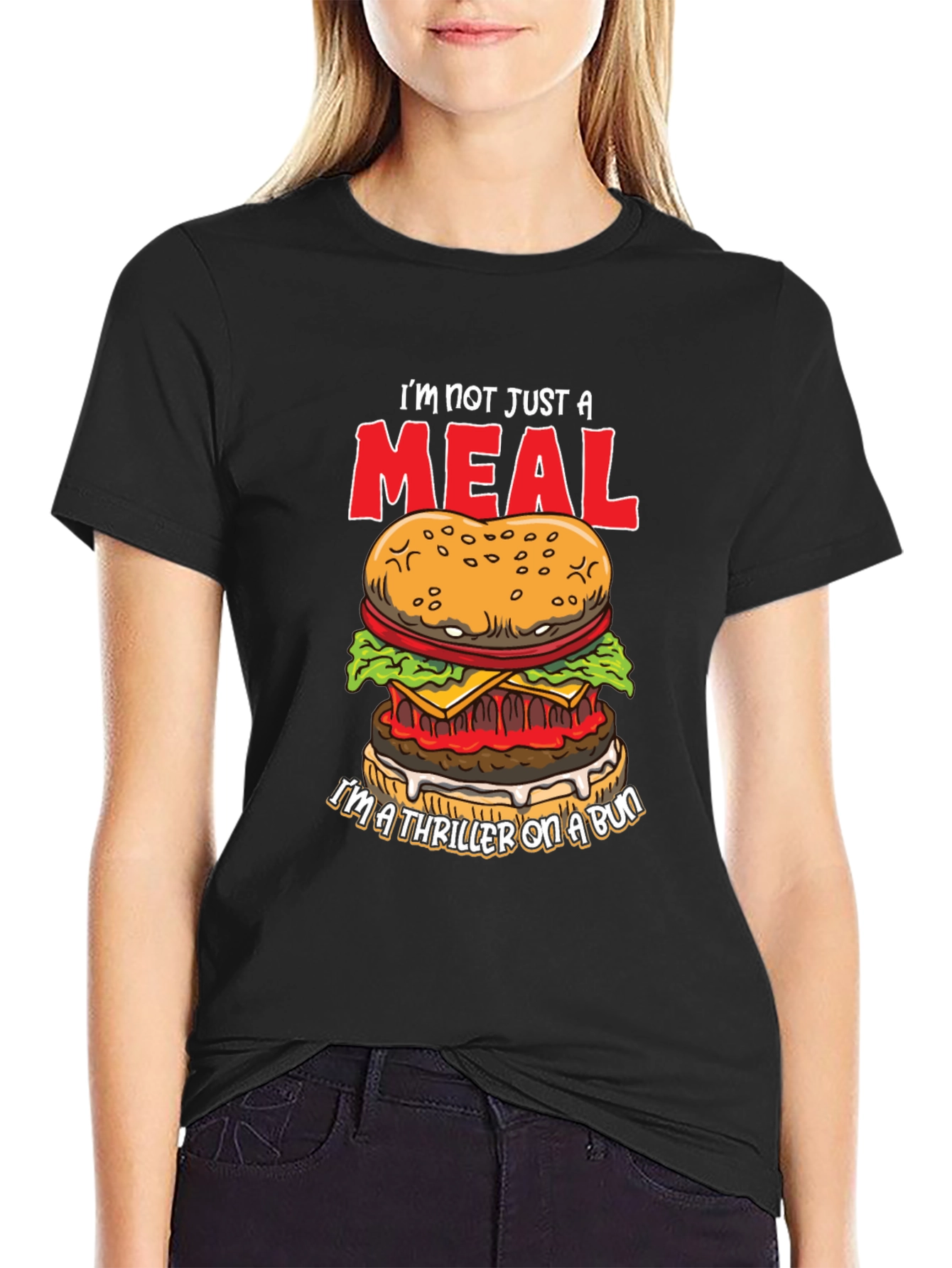 Burger Thriller Graphic T-Shirt - Funny Foodie Tee