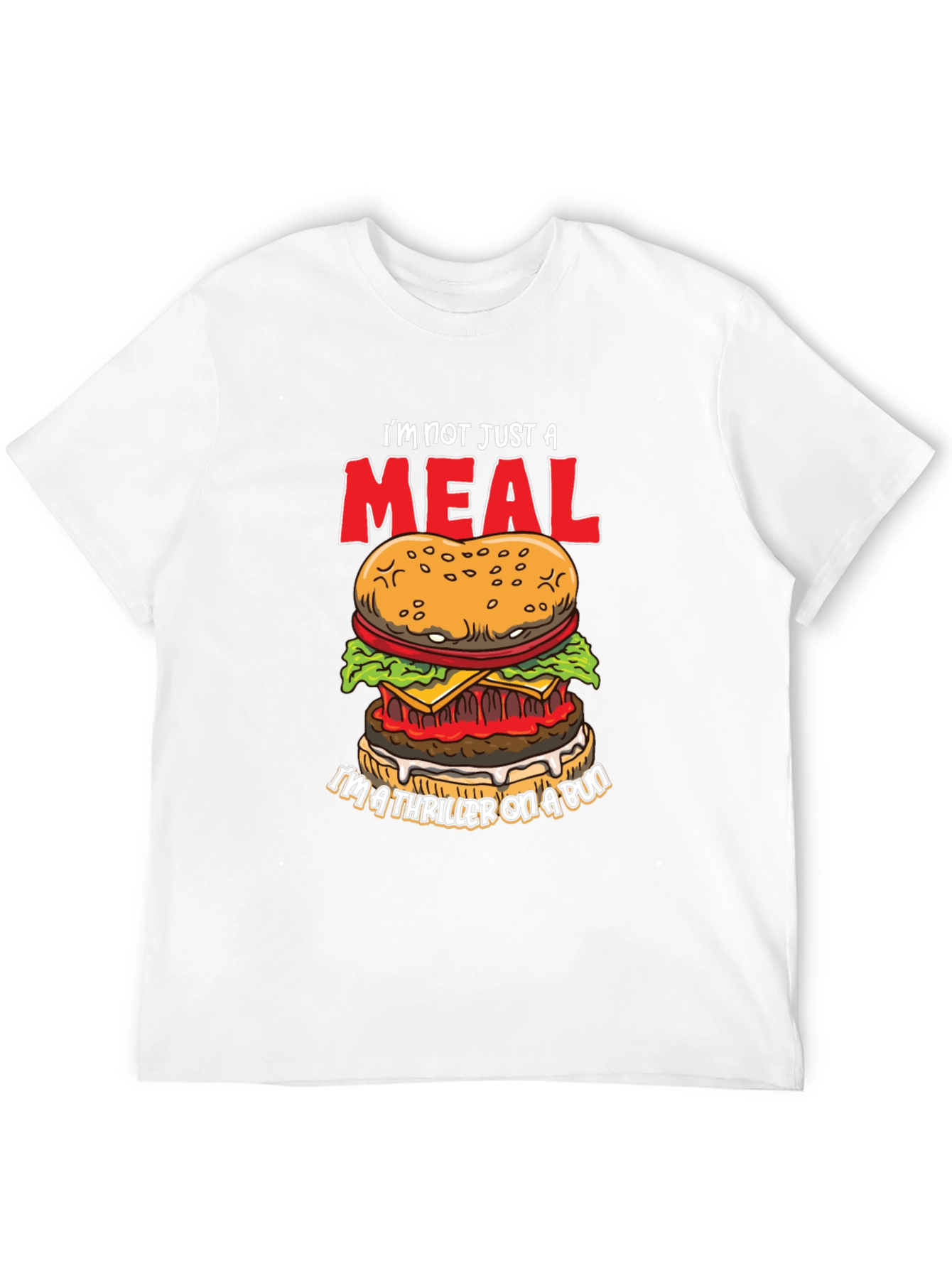 Burger Thriller Graphic T-Shirt - Funny Foodie Tee
